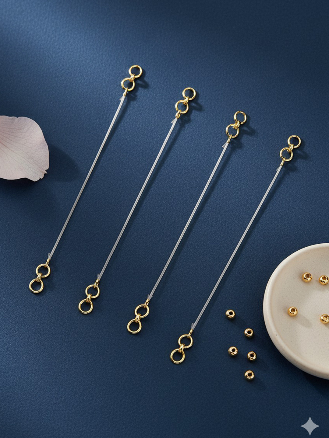 Anouk Pack of 4 Transparent Ear Chain Supporter