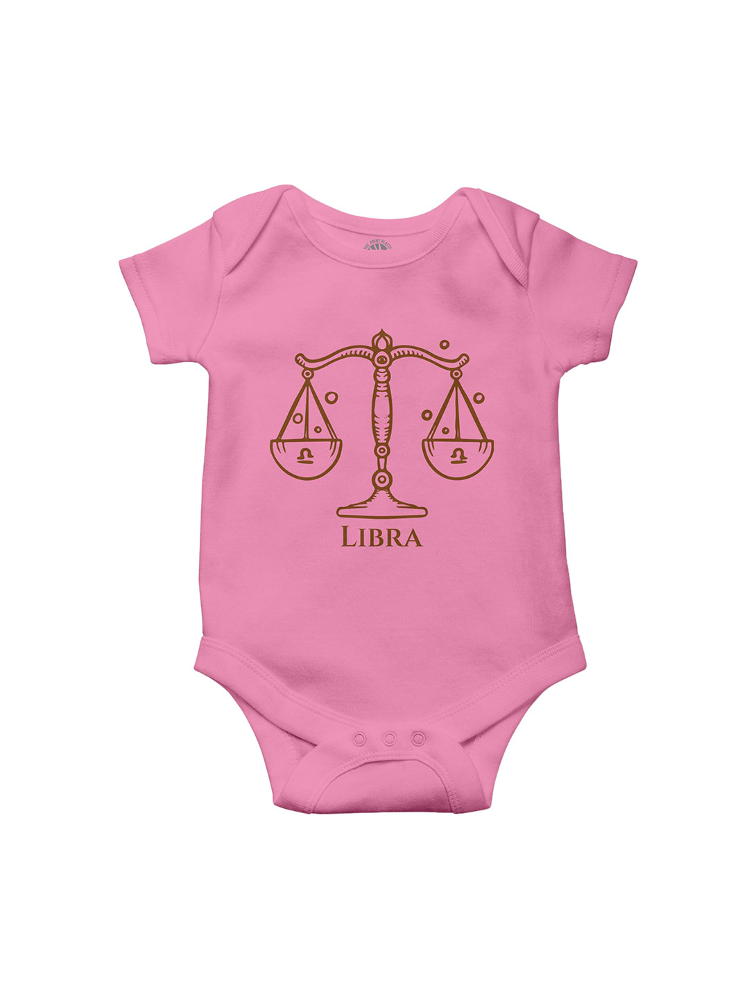 THE PRINT PLATTER Infants Libra Printed Round Neck Cotton Bodysuit