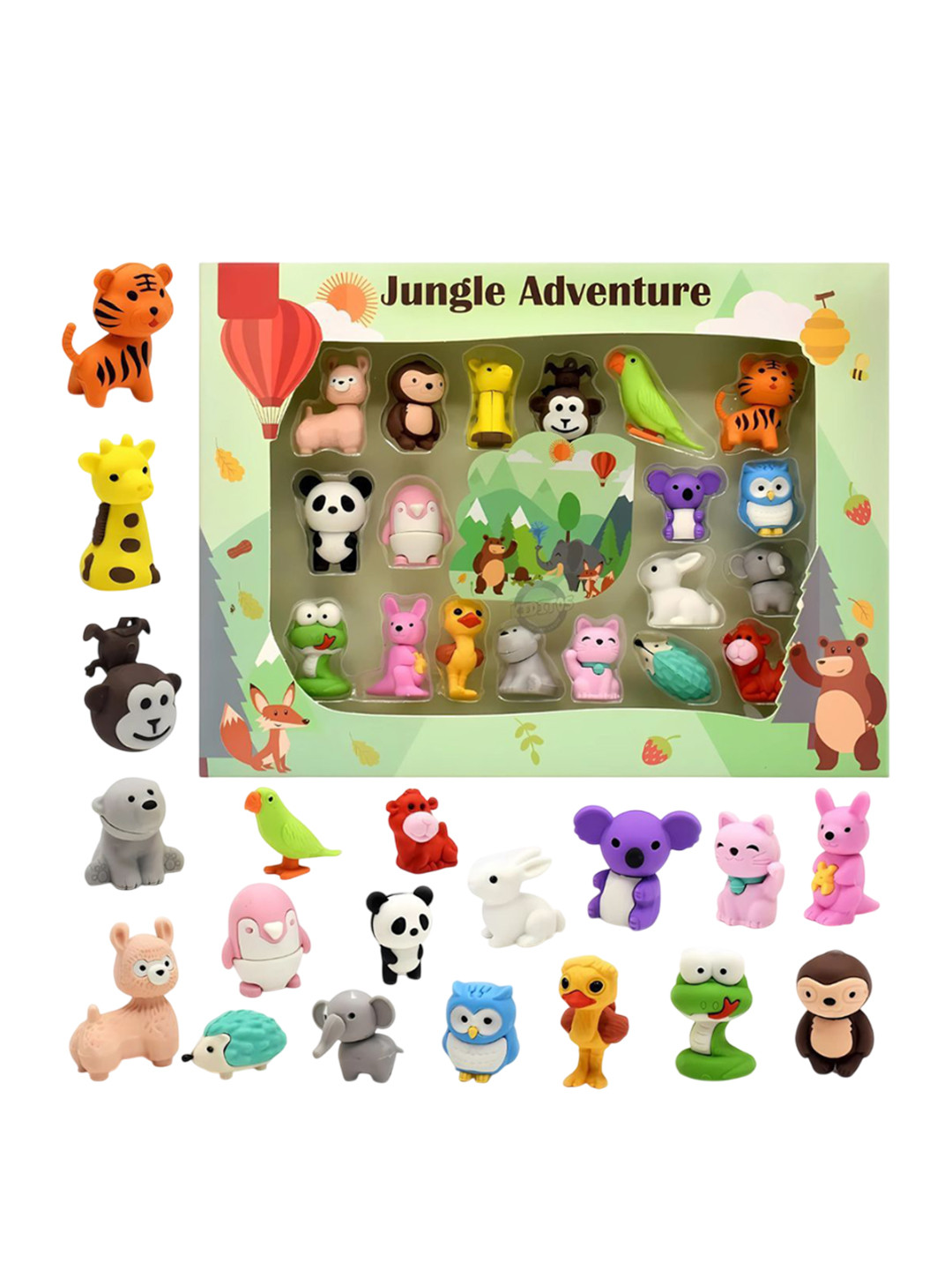 YK Unisex Self Design Craft Accessories 3D Cartoon Erasers Stationery