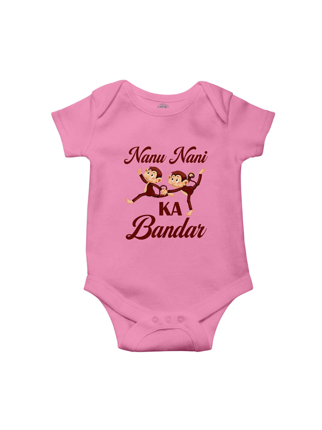 THE PRINT PLATTER Infants Kids Printed Round Neck Short Sleeves Cotton Bodysuit