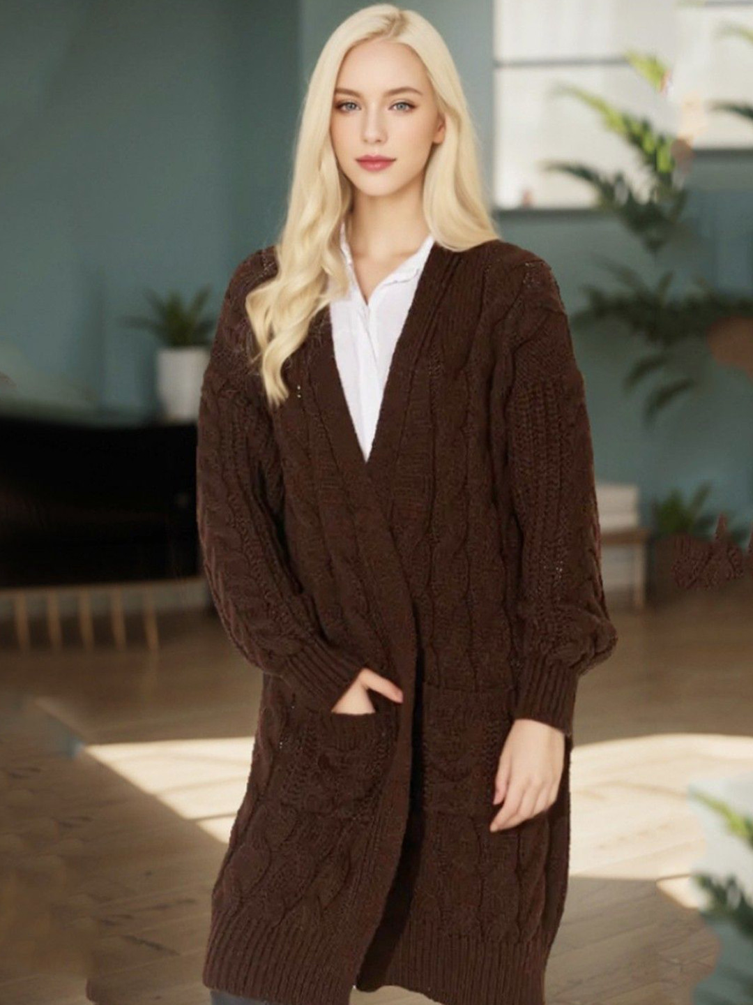 bebe Women Chevron Longline Shrug