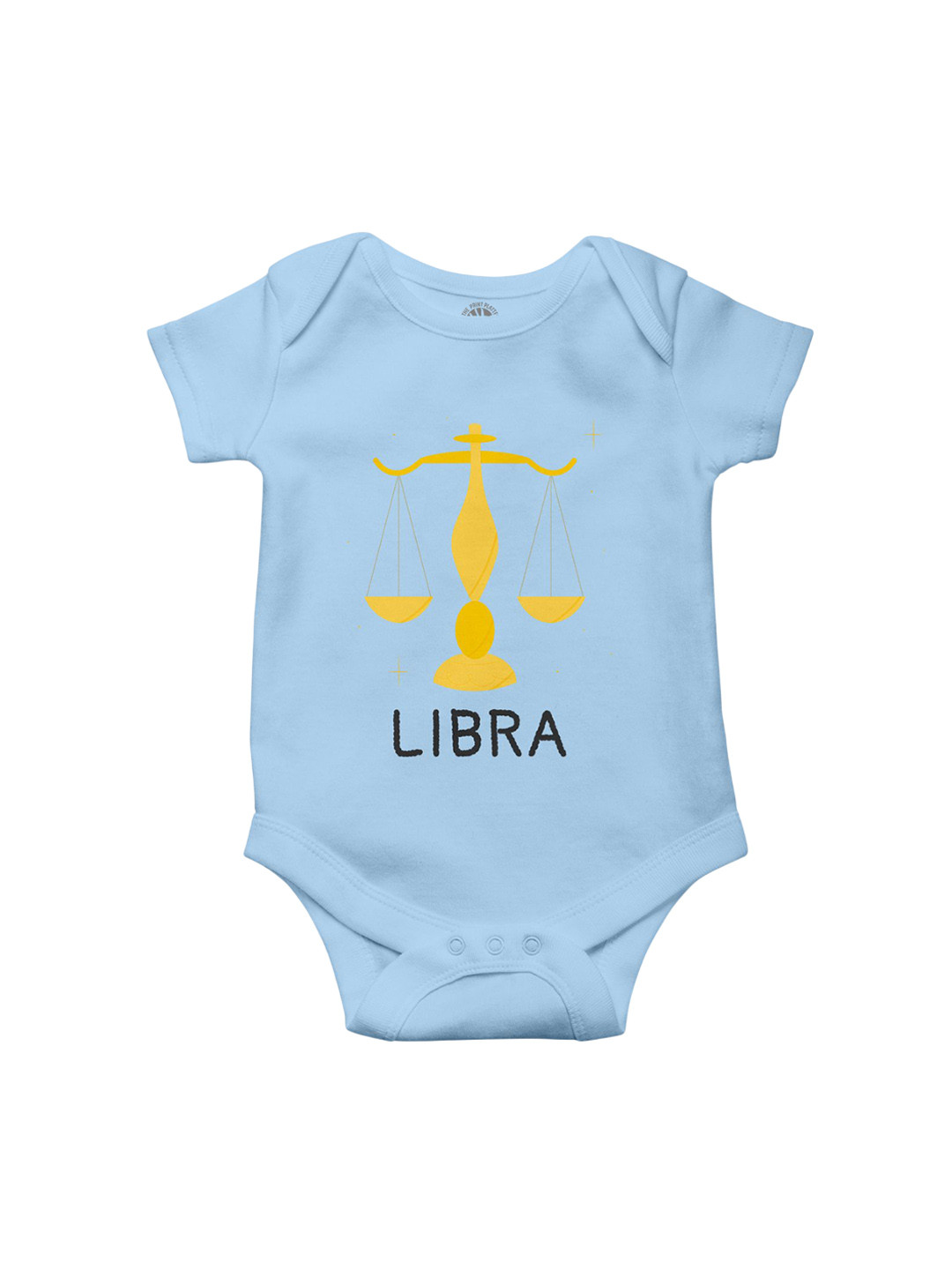 THE PRINT PLATTER Infants Kids Libra Printed Cotton Envelope Neck Ultra Bio Wash Bodysuit