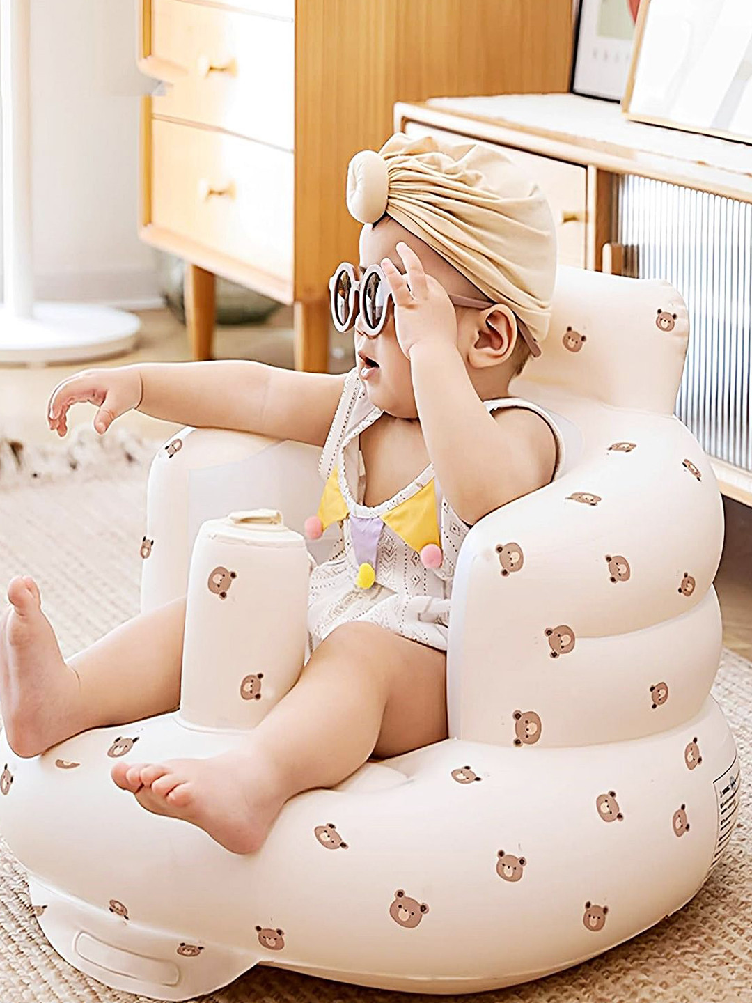 MUREN Inflatable Baby Seat Blow Up Infant Chair