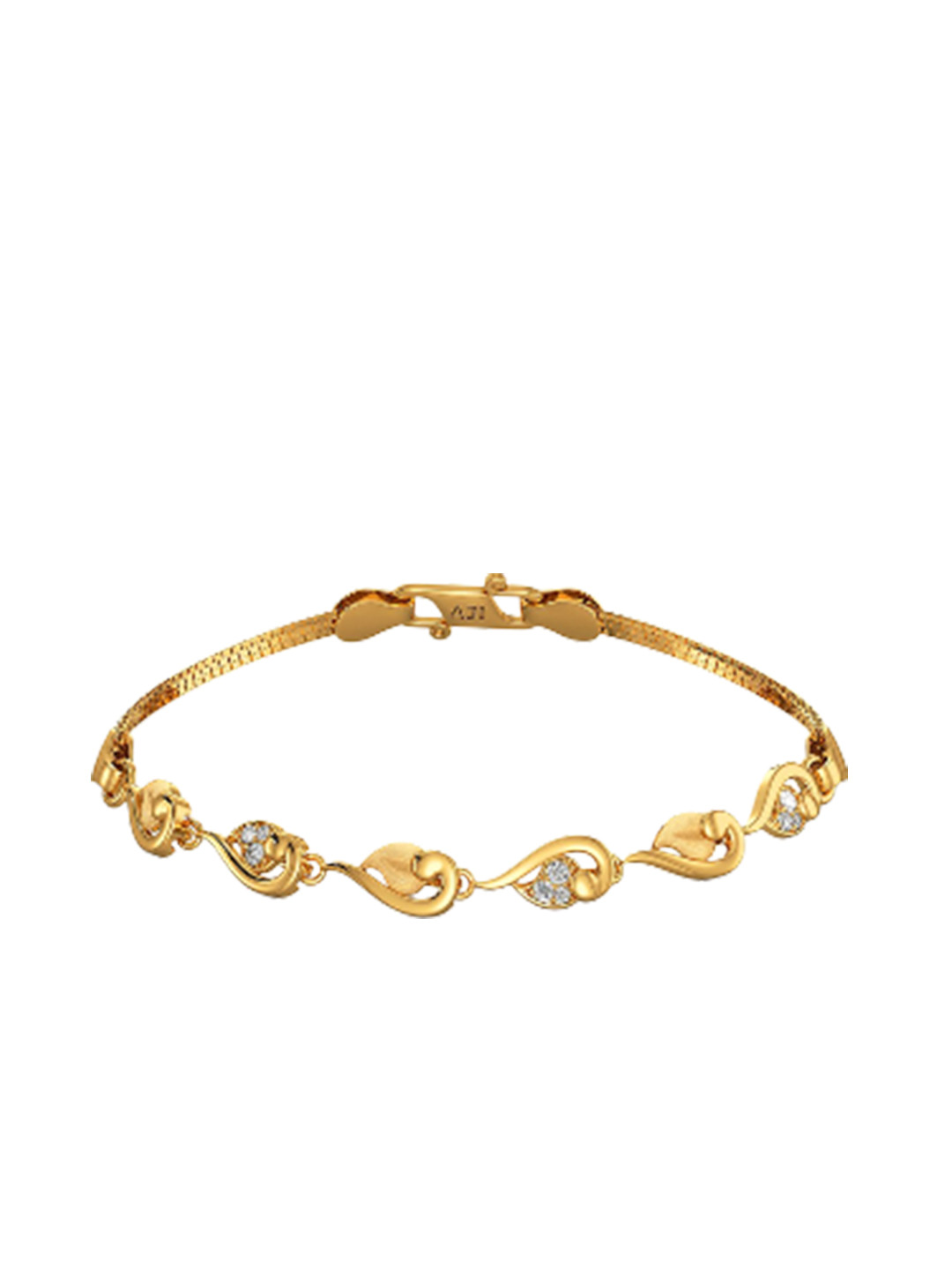 Joyalukkas Women 22KT Floral Gold Bracelet- 6.9 gms