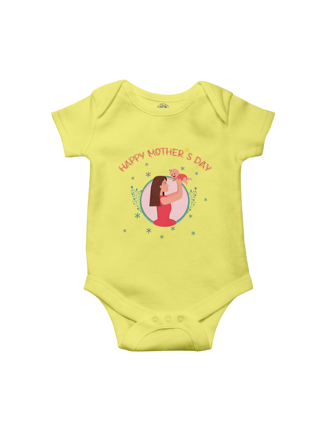 THE PRINT PLATTER Infants Mother's Day Printed Round Neck Cotton Ultra Bio Wash Bodysuit