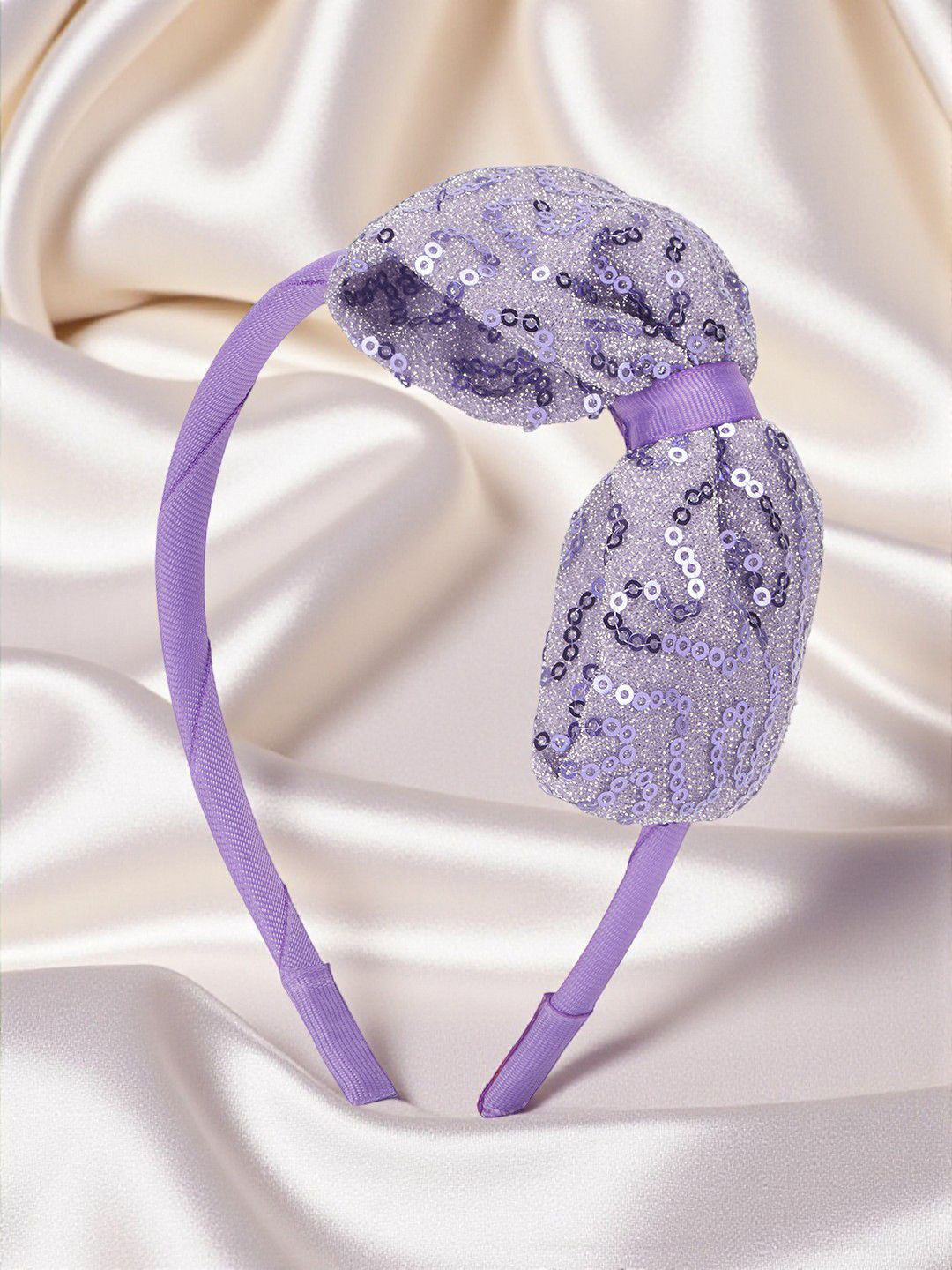 Ribbon Candy Big Sequined Party Bow Hair Band