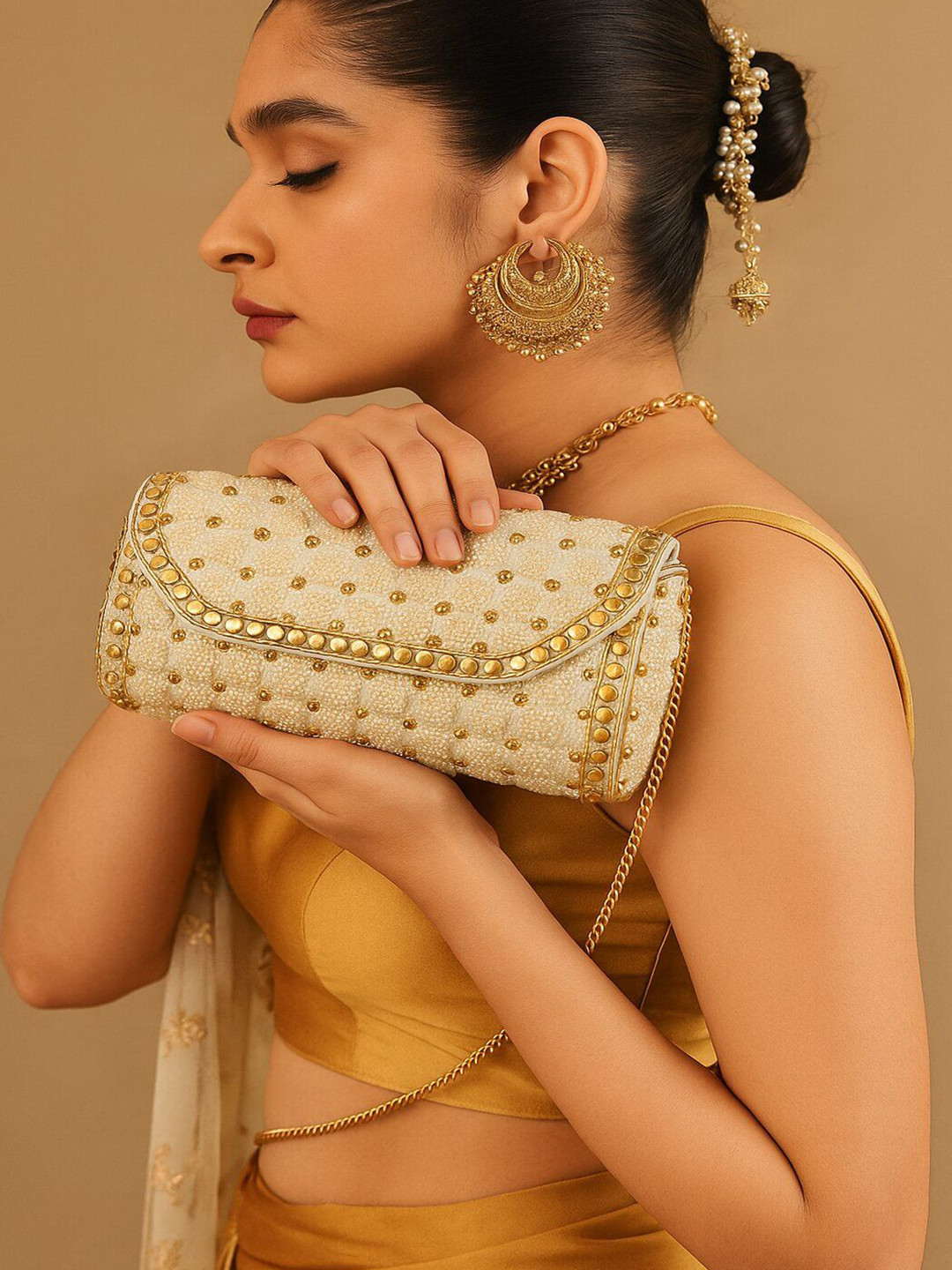 Haute Handles Embellished Crossbody Sling Bag