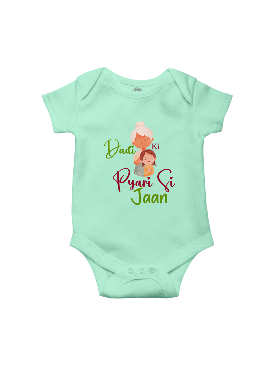 THE PRINT PLATTER Infants Kids  Dadi Ki Jaan Printed Cotton Bodysuit