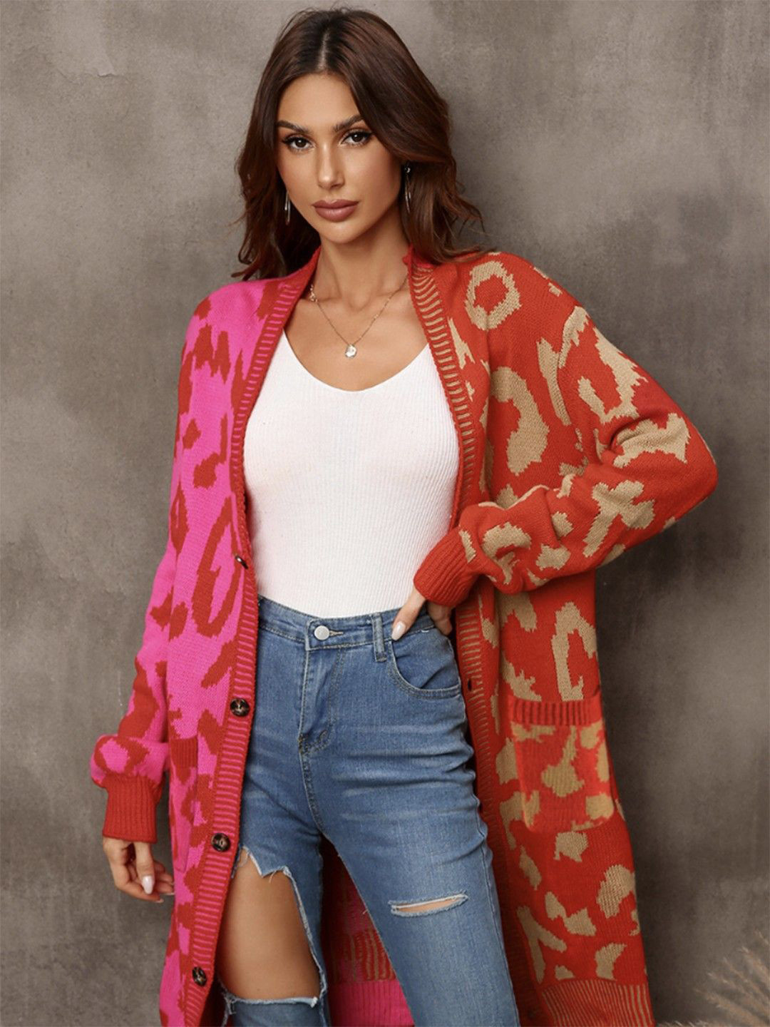 DressBerry Women Button Down Longline Shrug