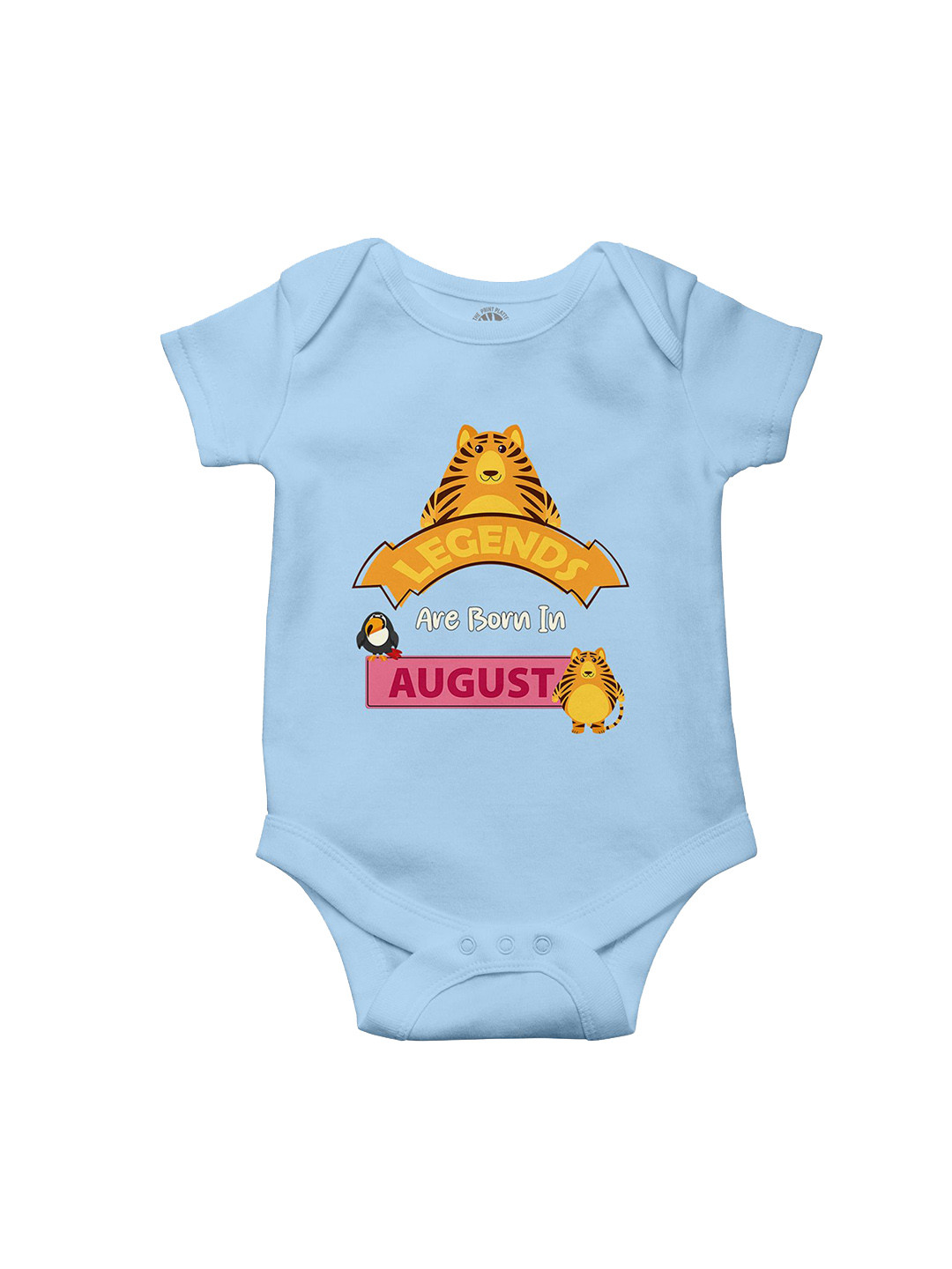 THE PRINT PLATTER Infants Legends In August Printed Cotton Ultra Bio Wash Bodysuit