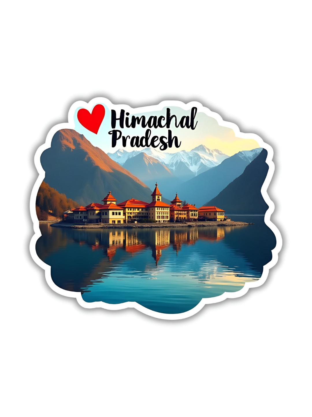 GIFTODAY Blue Himachal Pradesh Printed Fridge Magnet