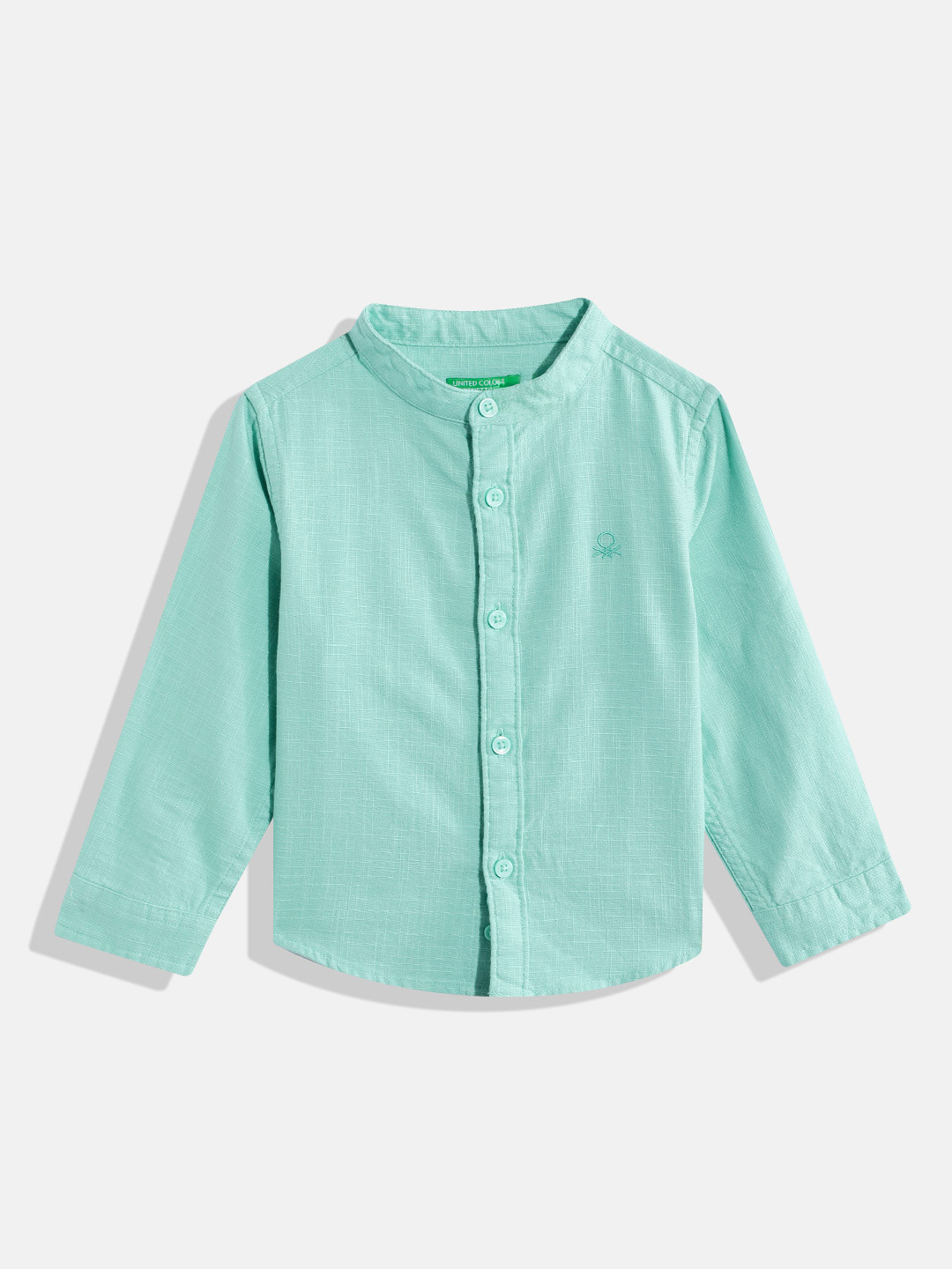 United Colors of Benetton Band Collar Casual Shirt