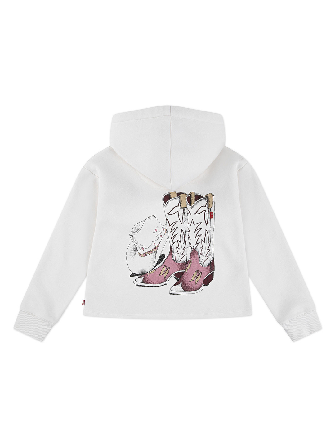 Levis Lvg Girls Meet And Greet Western Graphic Printed Hooded Sweatshirt
