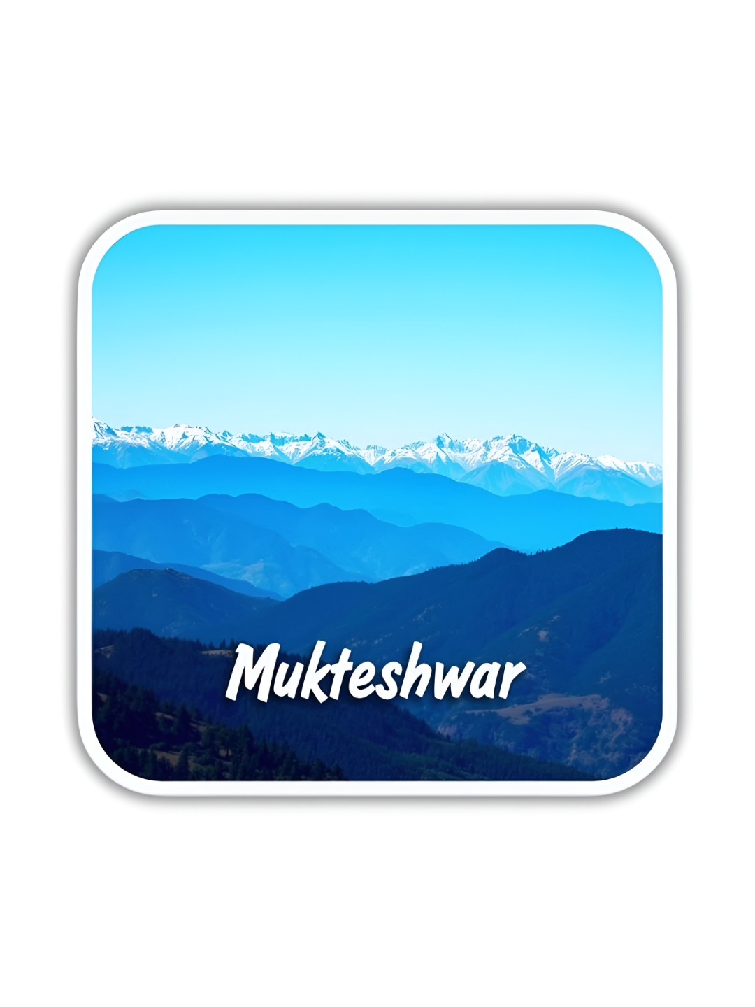 GIFTODAY Blue & White Mukteshwar Printed Decorative Magnets