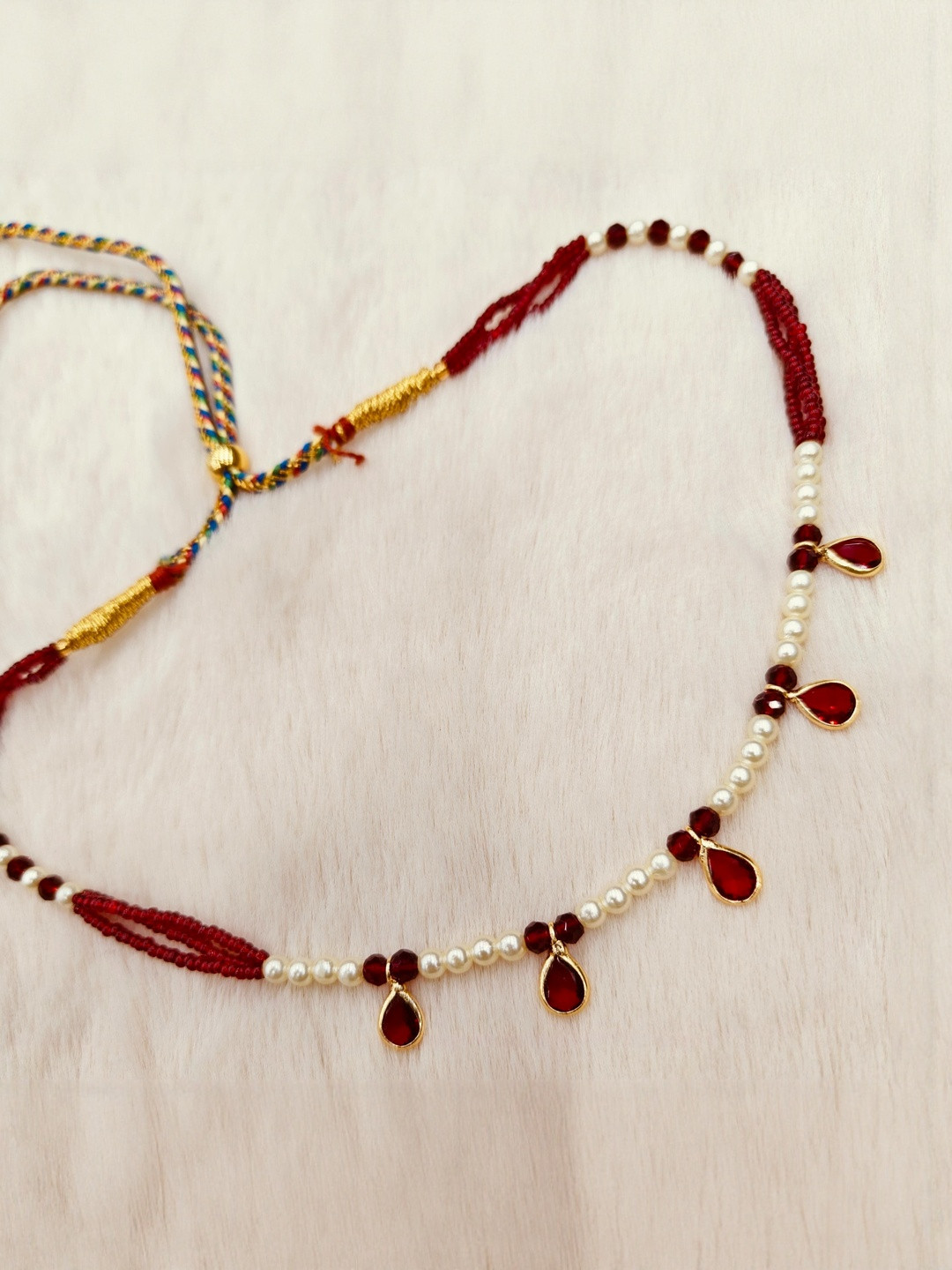 MK gallery Gold-Plated Cubic Zirconia Studded Minimal Necklace