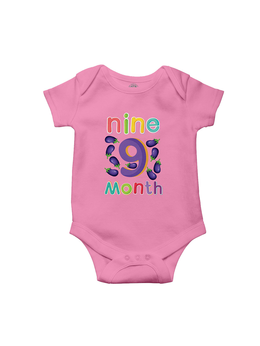 THE PRINT PLATTER Kids Nine Month Printed Envelope Neck Bio Wash Cotton Bodysuit