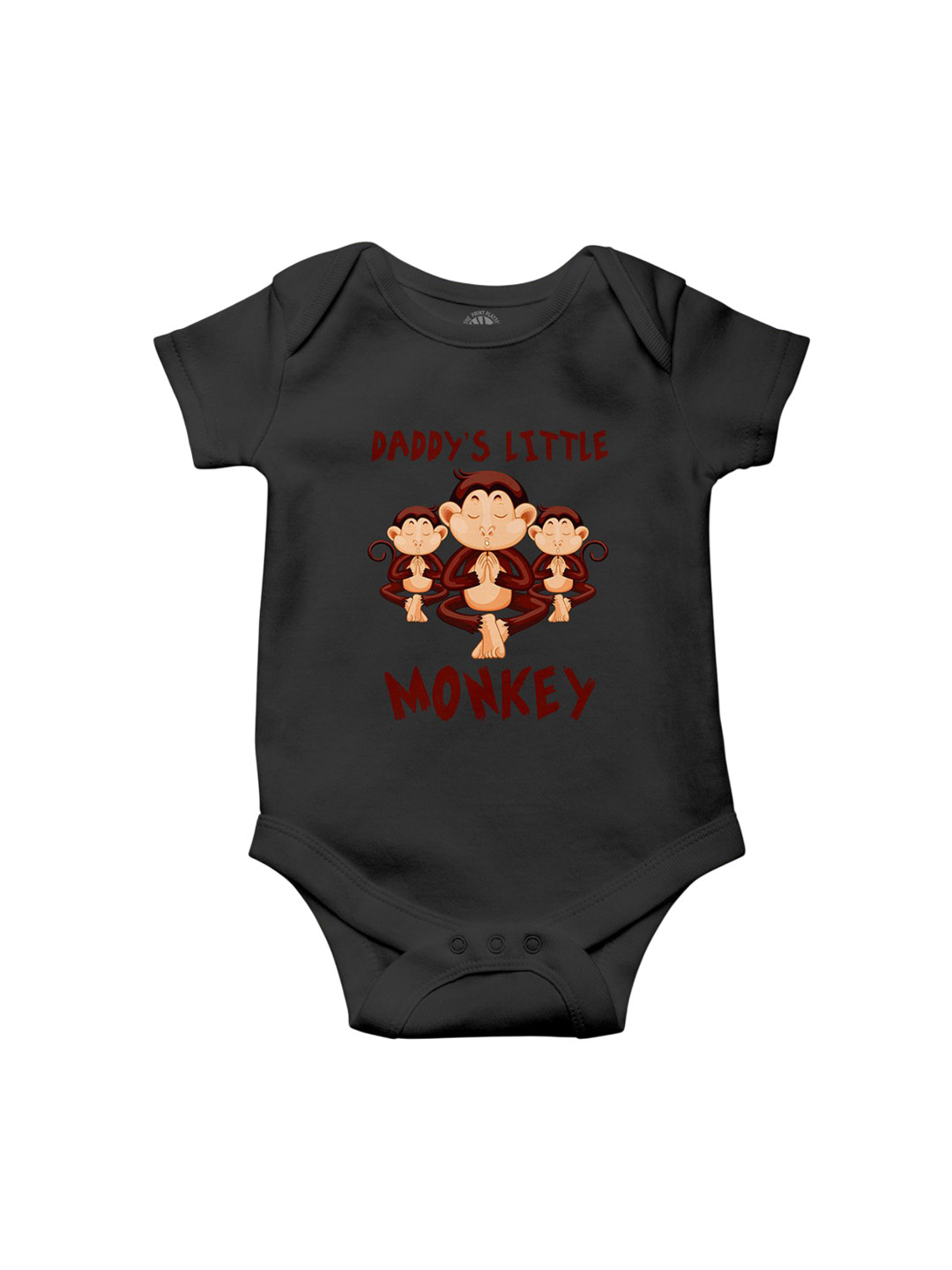 THE PRINT PLATTER Infants Graphic Printed Envelope Neck Cotton Bodysuit