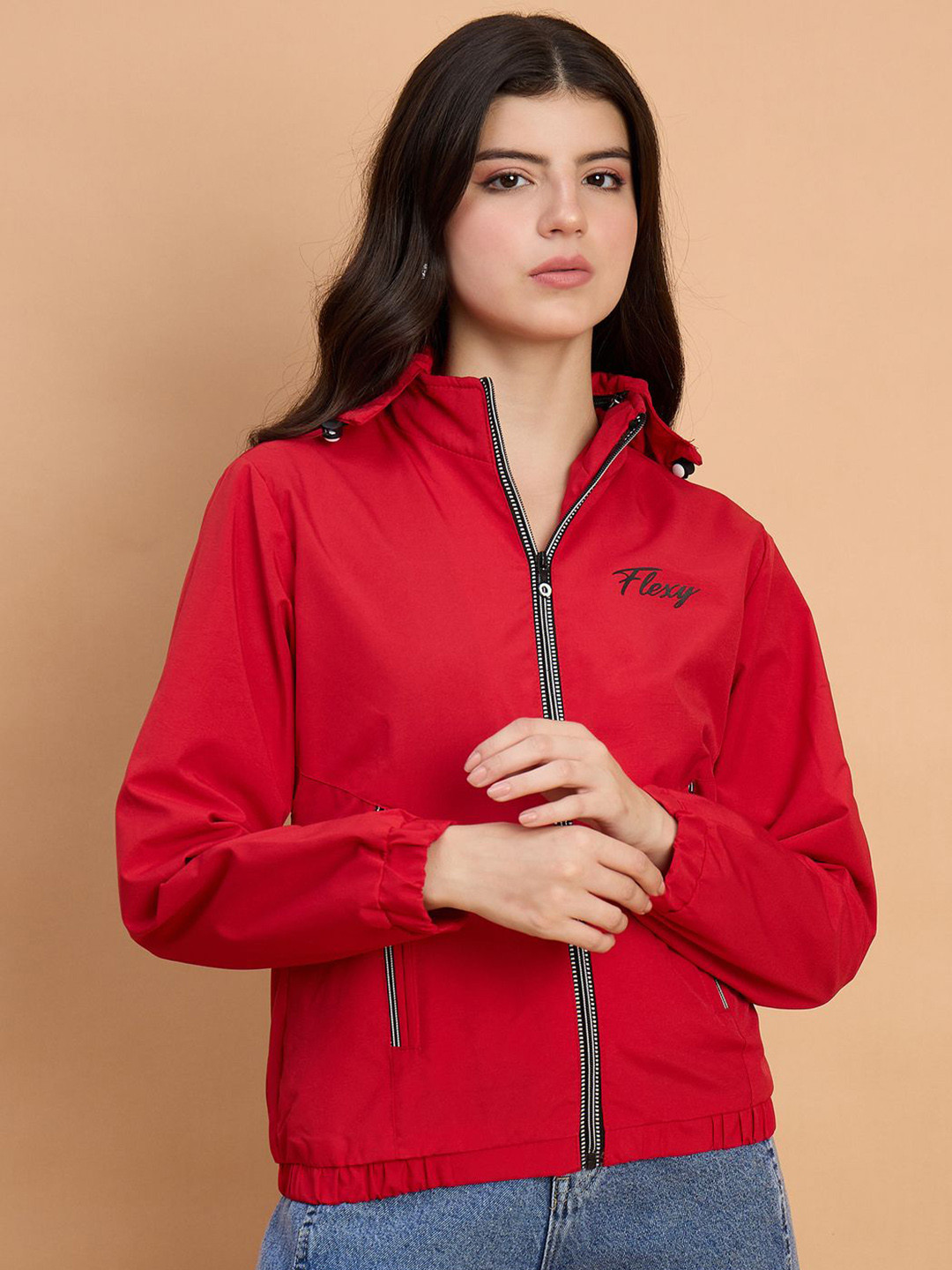 The Roadster Lifestyle Co. Windcheater Waterproof Hooded Packable Jacket