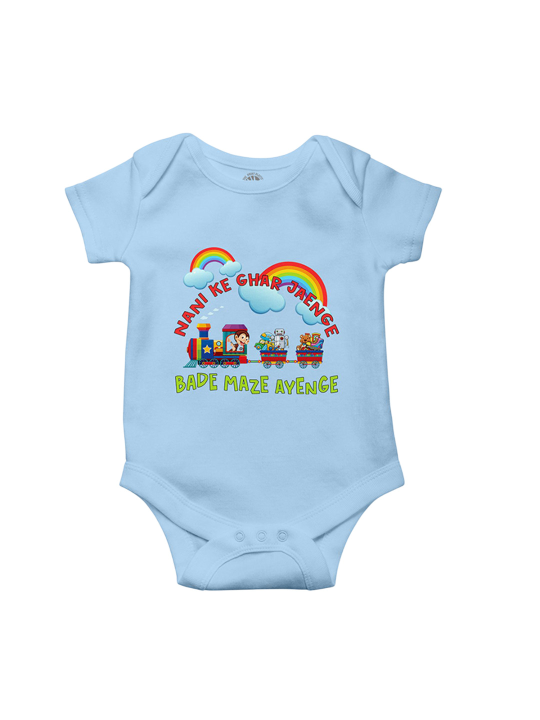 THE PRINT PLATTER Infants  Nani ke Ghar Printed Ultra Bio Wash Cotton Bodysuit