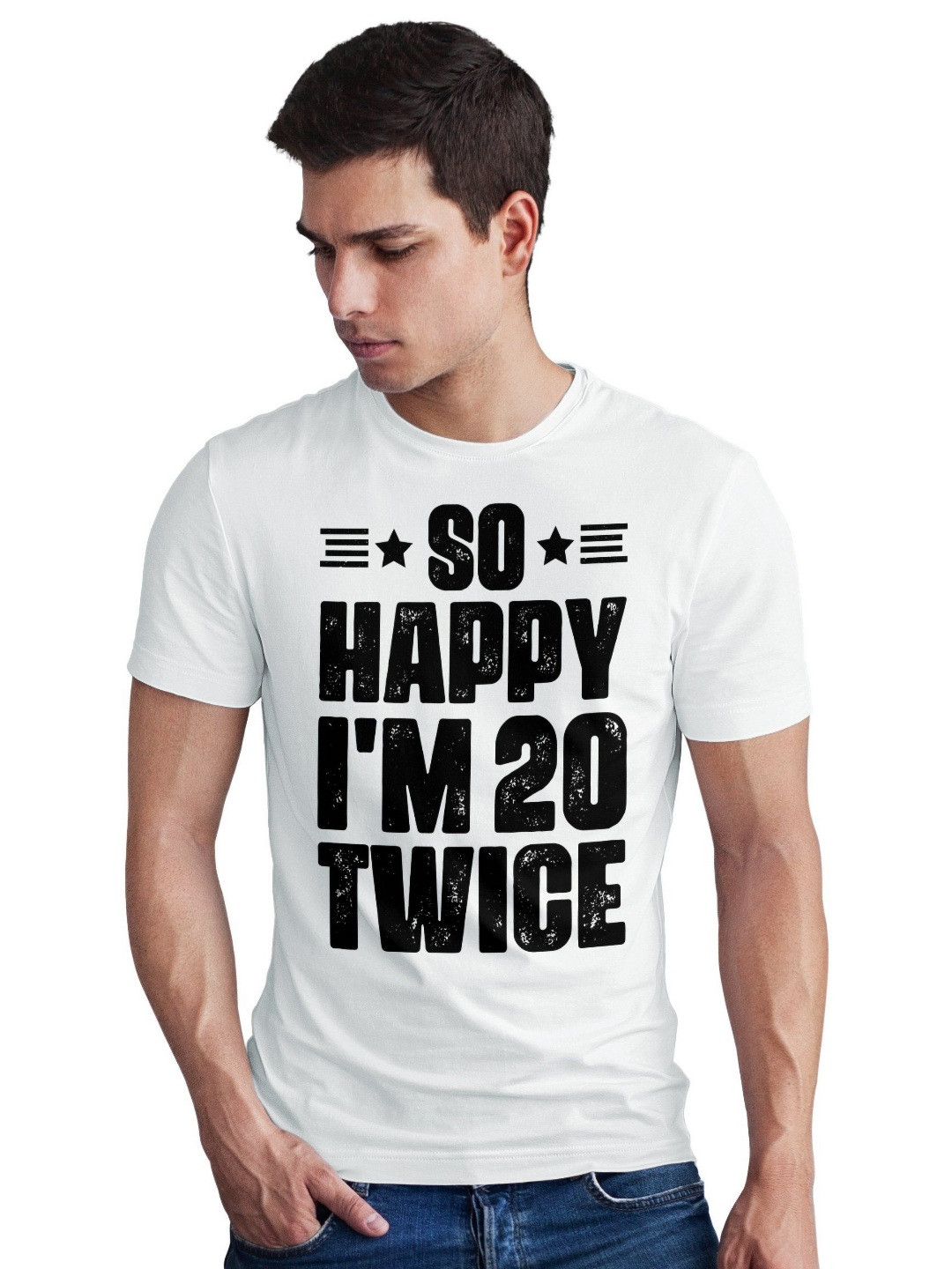 Seekbuylove Men Bio Finish 40Th Birthday Gift Round Neck Pure Cotton T-shirt