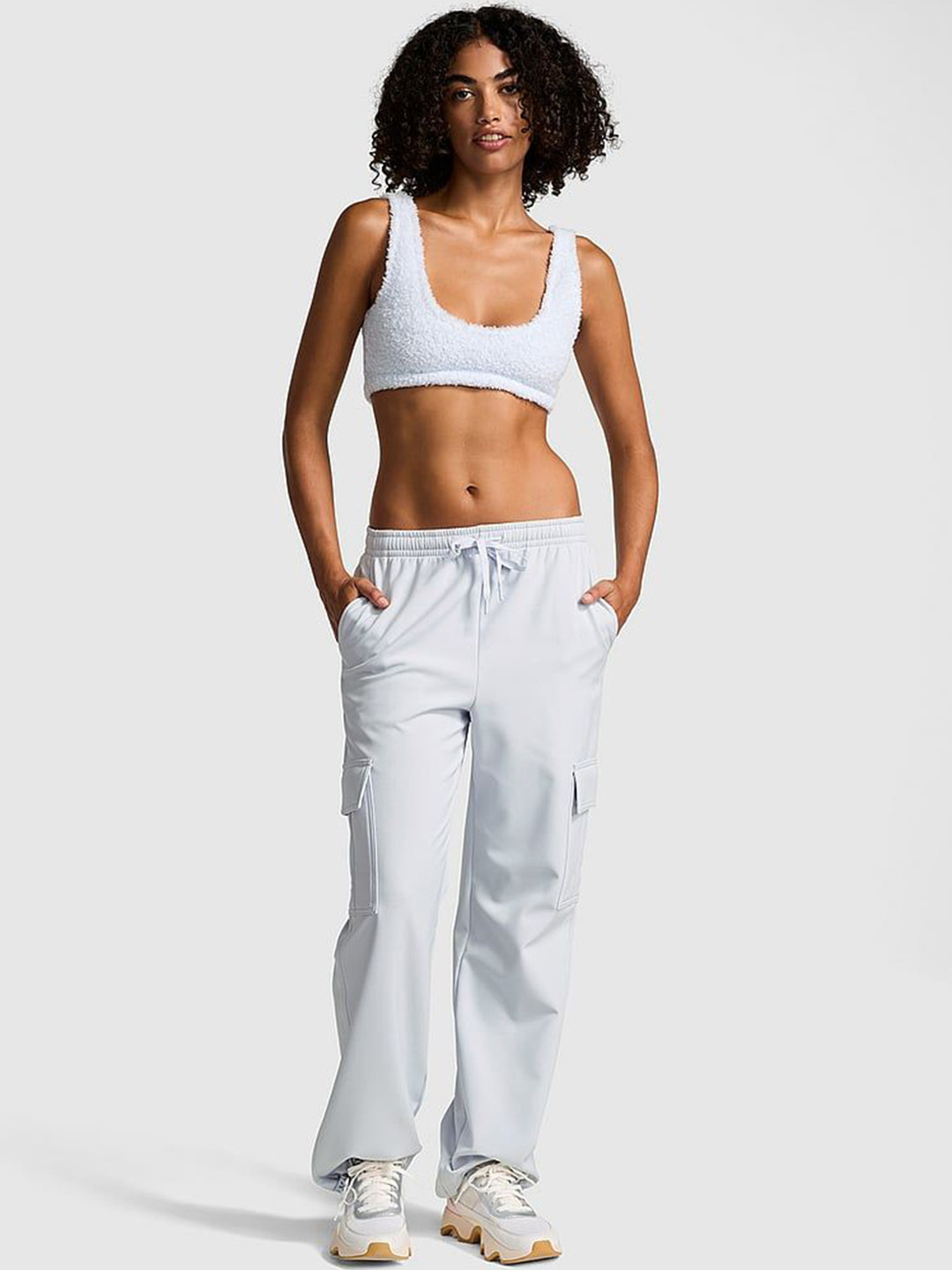 Victoria's Secret Women Straight Fit Cargo Track Pants