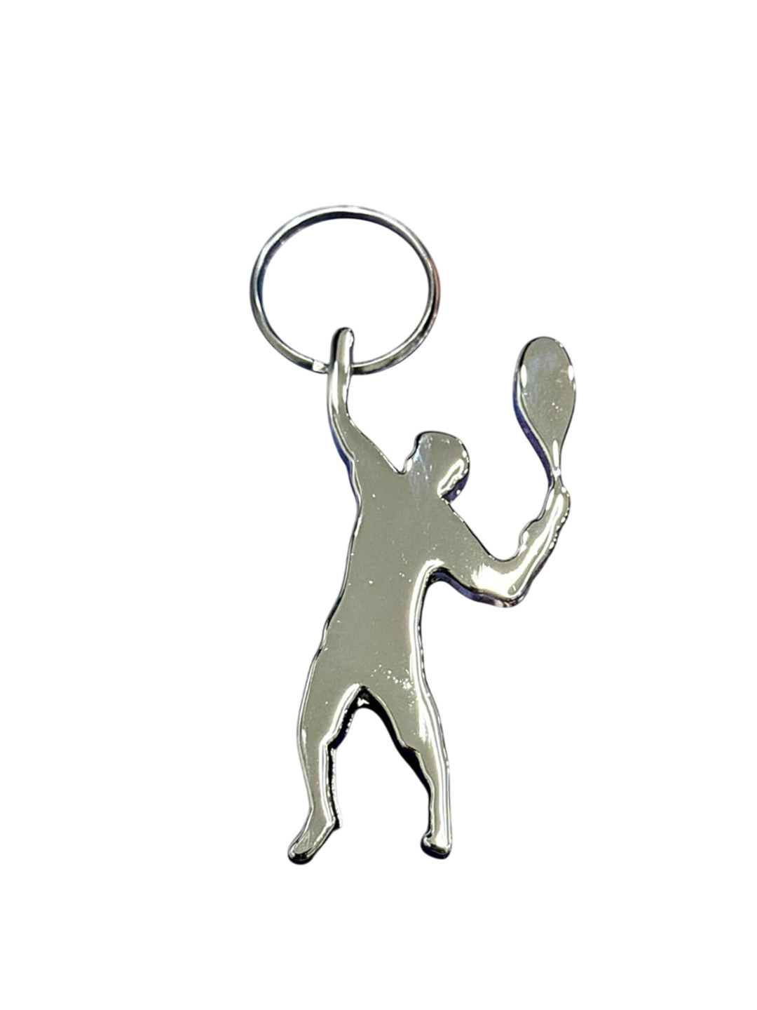 AUGEN Stainless Steel Premium Tennis-Charm Gifting Key Chain