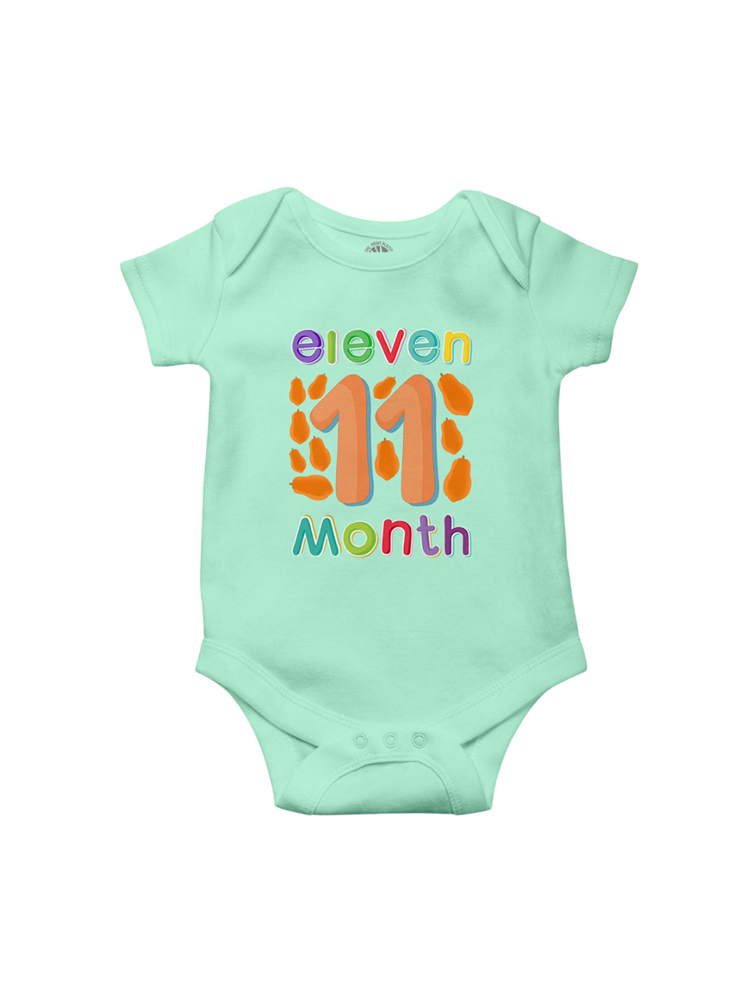 THE PRINT PLATTER Kids Eleven Month Printed Cotton Bodysuit