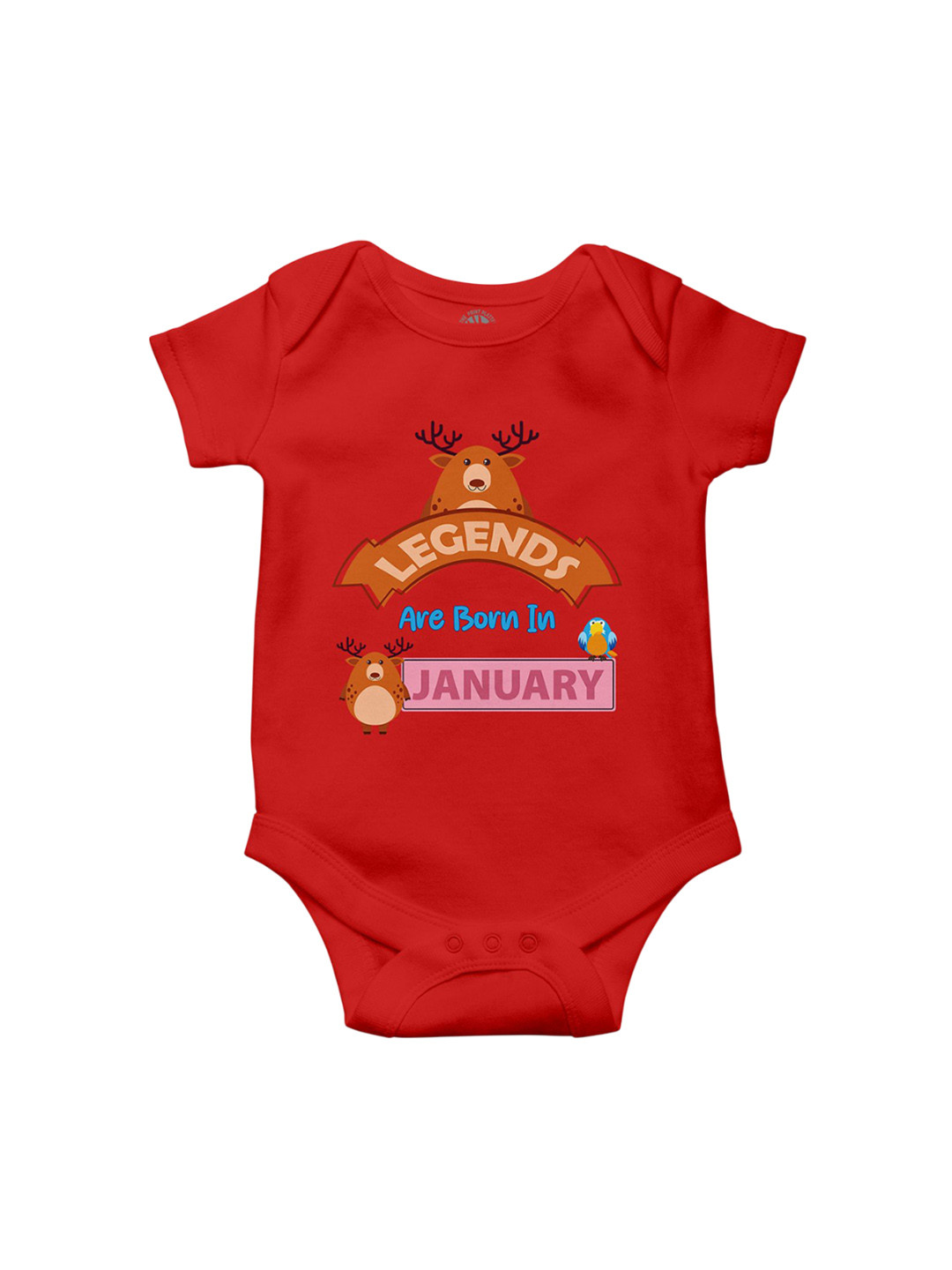 THE PRINT PLATTER Infants Kids Legends In January Printed Cotton Ultra Bio Wash Bodysuit
