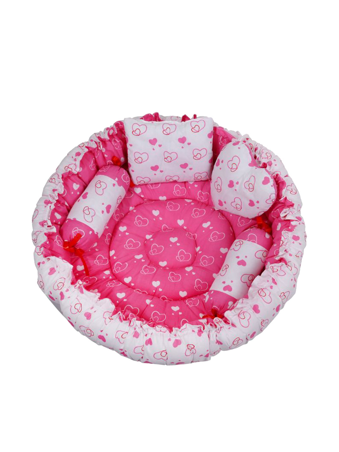 ADORE STUFF Kids Set of 5 Printed Mattress Mosquito Net Pure Cotton New Born Baby Bed Sets