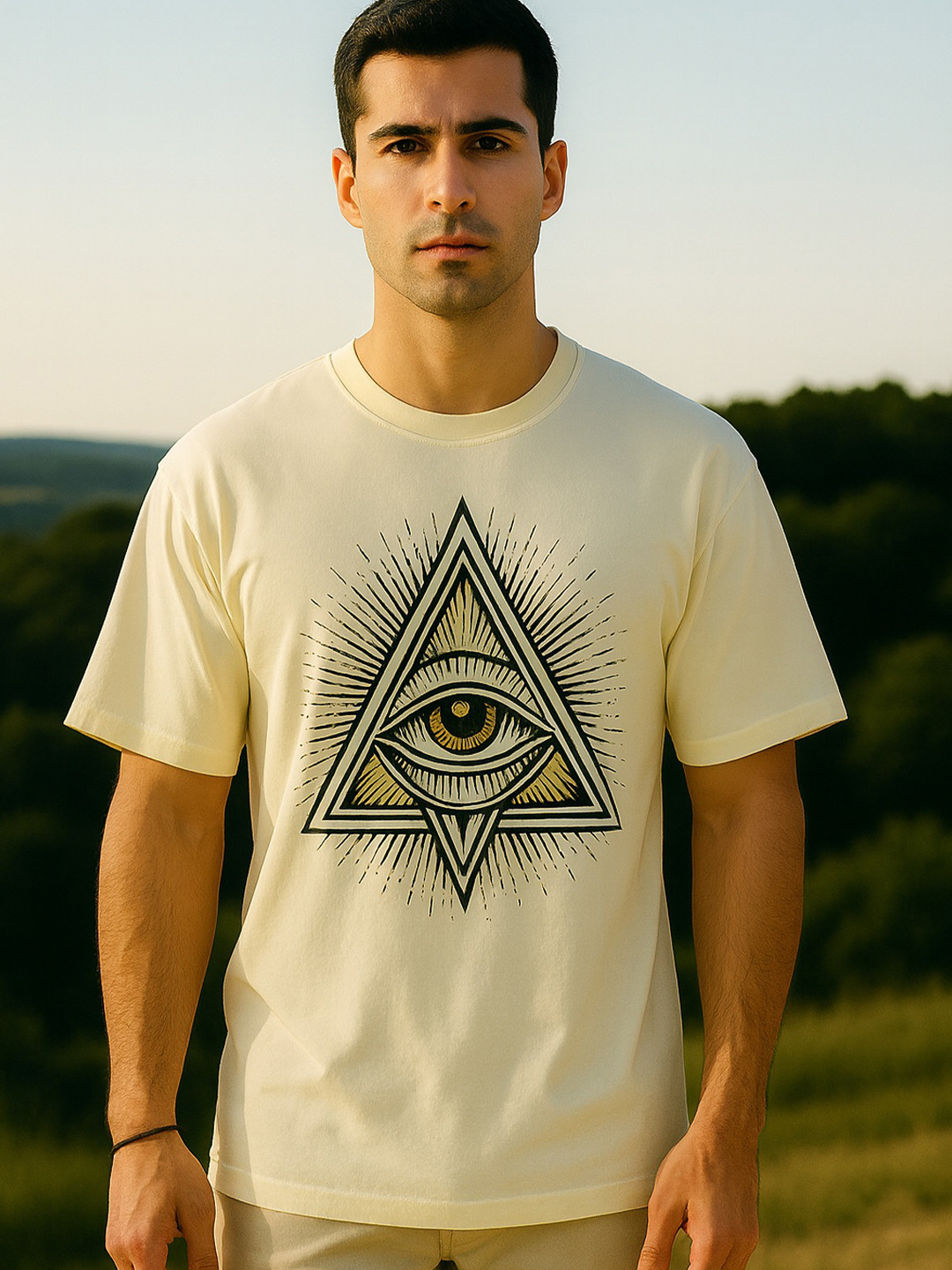 MORSE CODE Graphic Printed Round Neck Oversized Pure Cotton T-shirt