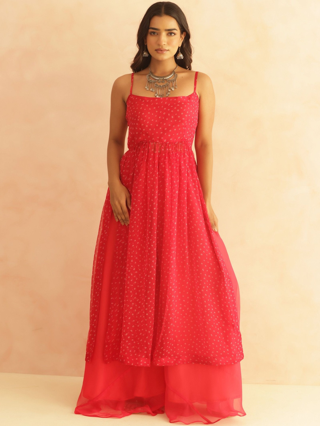 DEASHA INDIA Women Ethnic Motifs Printed A-Line Kurta with Palazzo