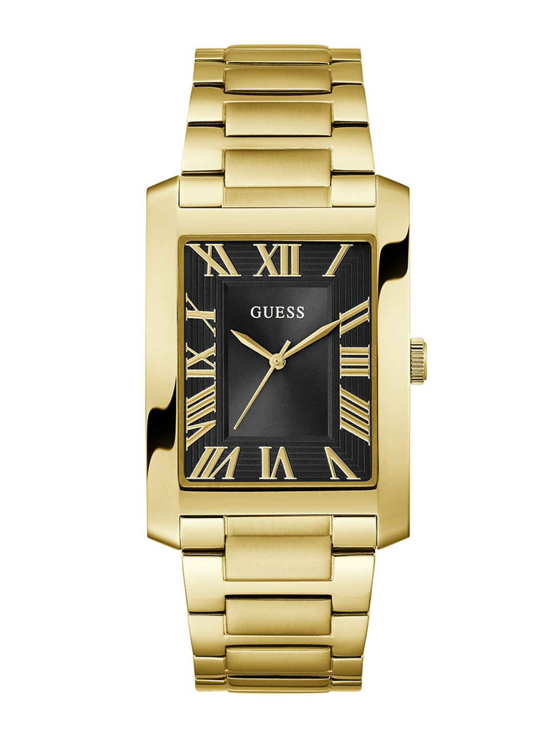 GUESS Gd Clyde Men Textured Dial & Bracelet Style Straps Analogue Watch GW0896G2