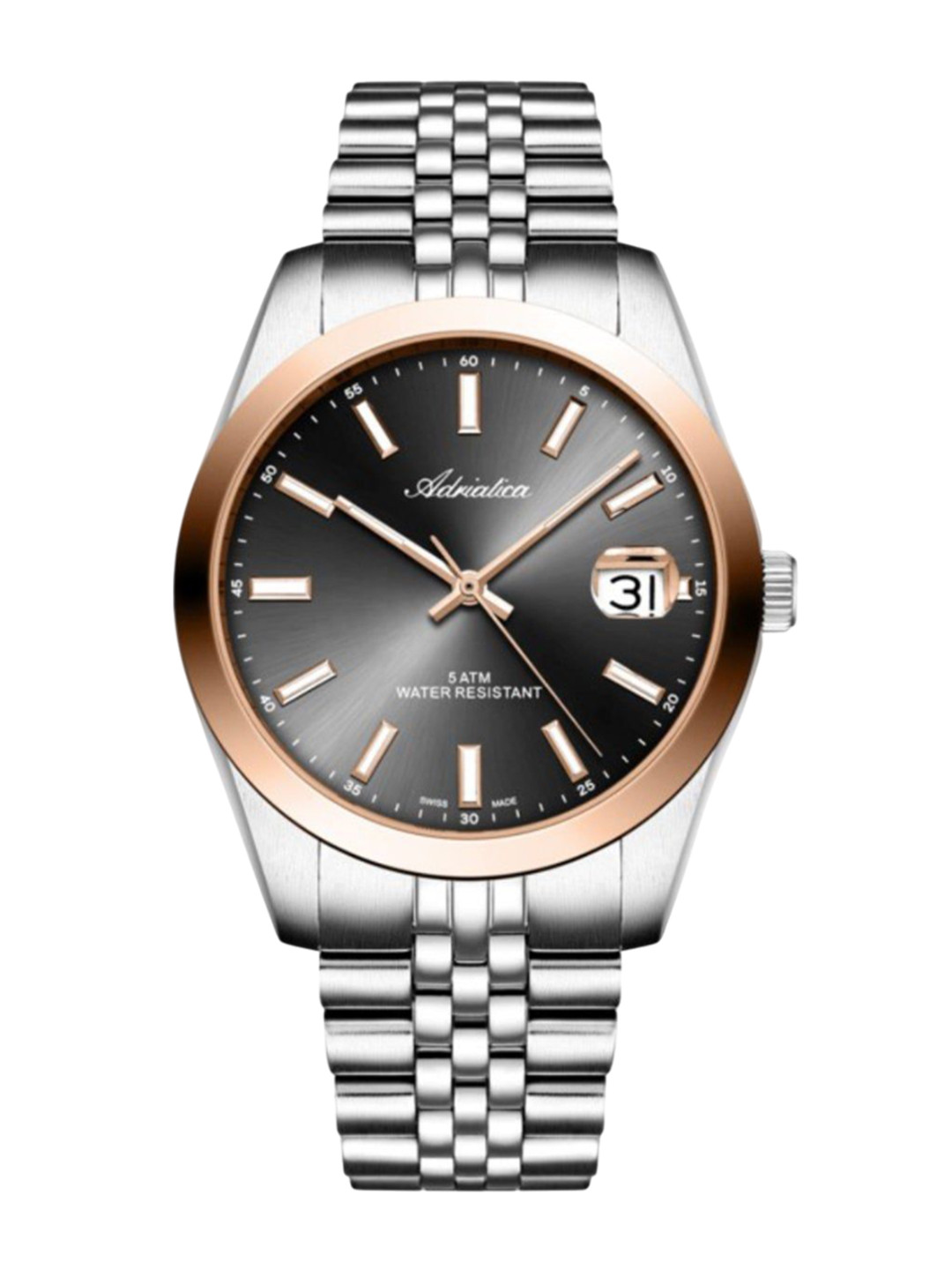 Adriatica Men Stainless Steel Bracelet Style Straps Analogue Watch A1299.R117Q