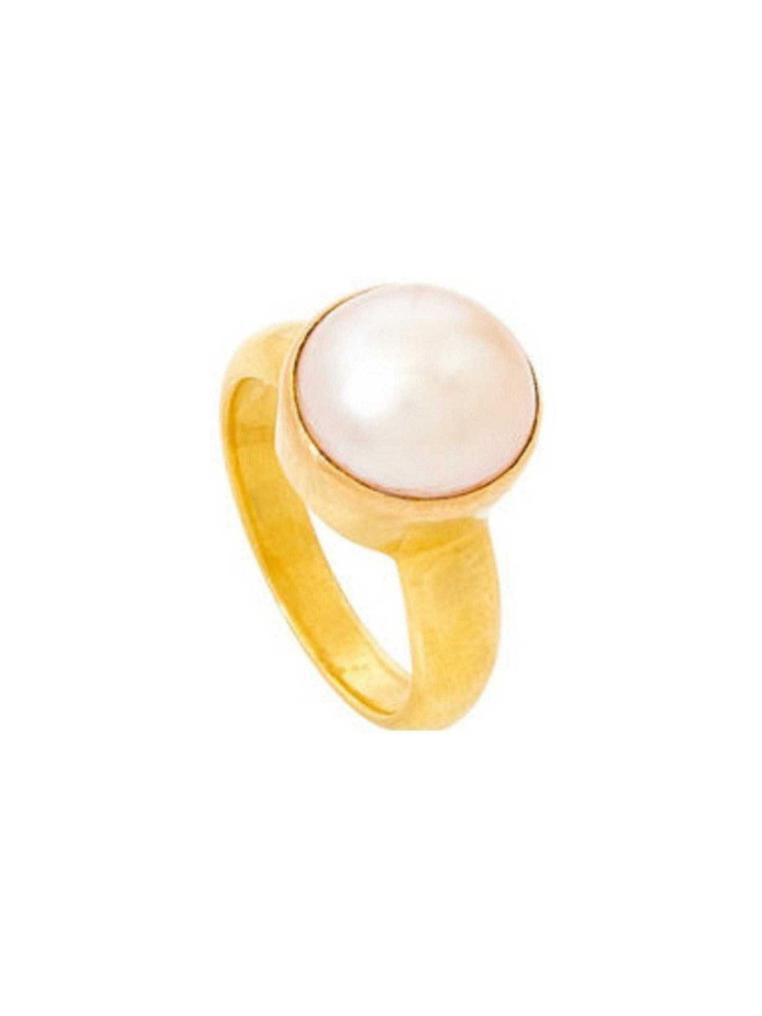 RAVIOUR LIFESTYLE Unisex 5.00 Ratti Pearls Beaded Finger Ring