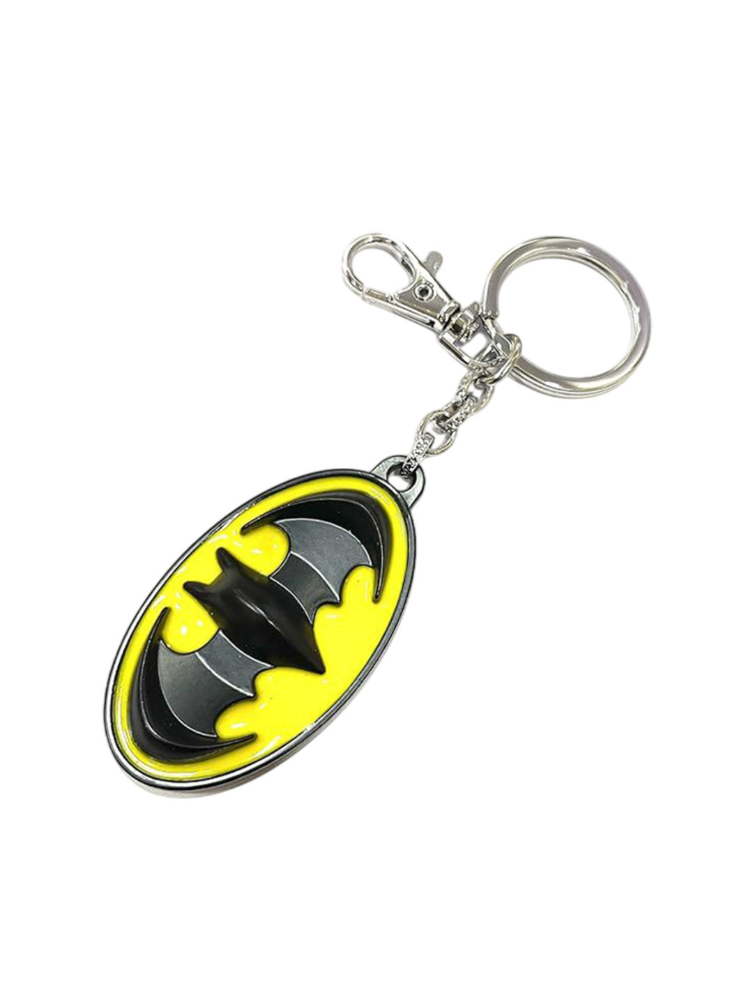 AUGEN Stainless Steel Batman Textured Key chain