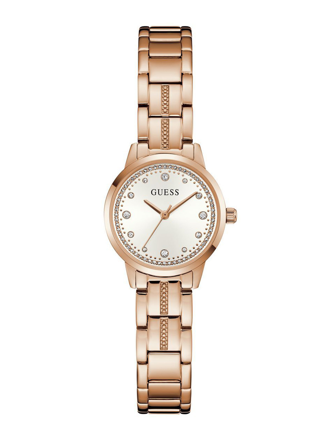 GUESS Gb Elle Women Stainless Steel Bracelet Style Straps Analogue Watch U1458L4M