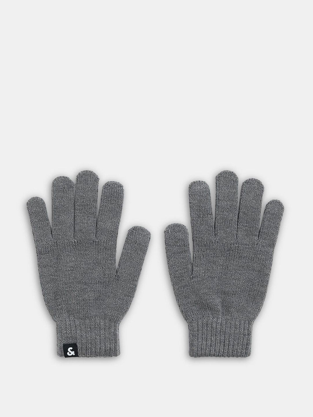 Jack & Jones Men Patterned Free Size Winter Glove