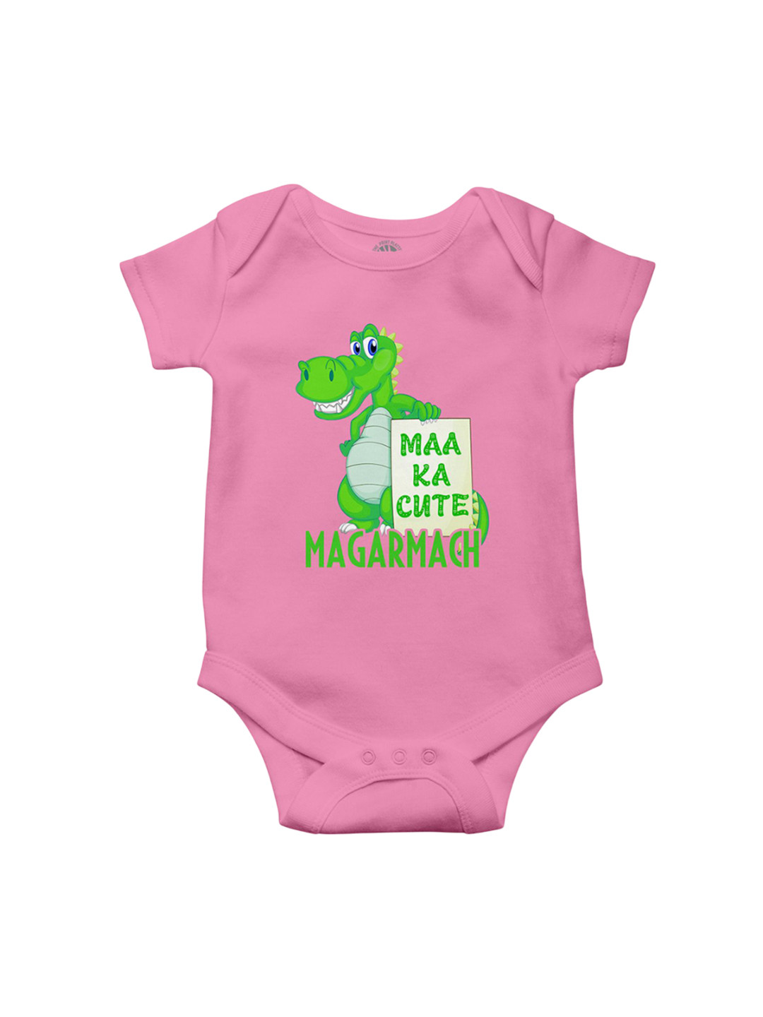 THE PRINT PLATTER Infants Maa Ka Magarmach Printed Cotton Bodysuits