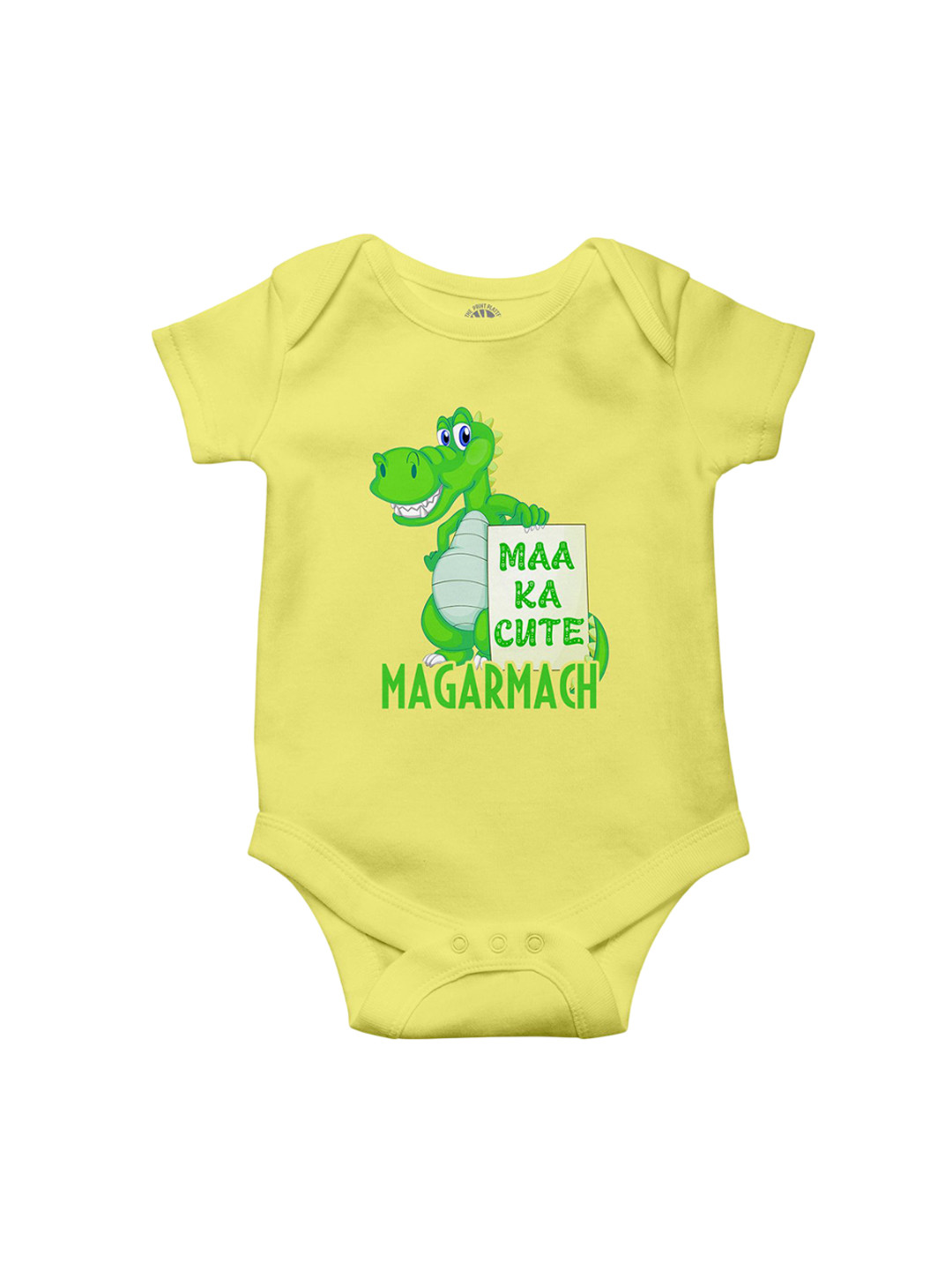 THE PRINT PLATTER Kids Cute Magarmach Printed Ultra bio wash with Envelope Neck Bodysuits