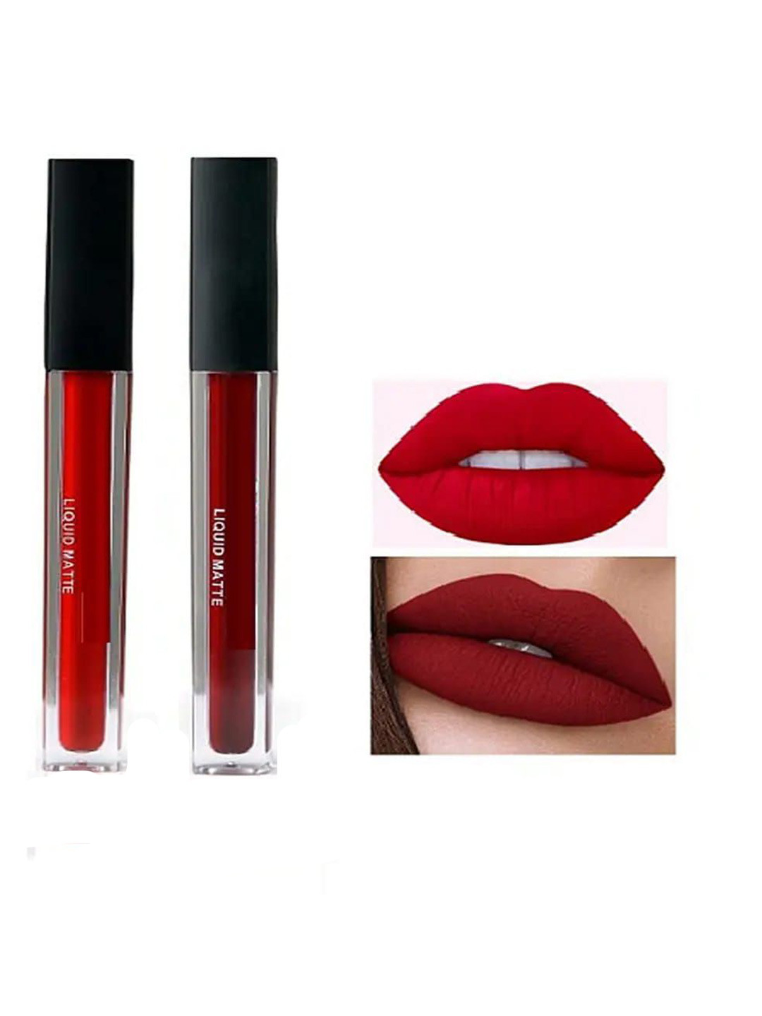 Beelinebytheialiving Set Of 2 High Quality Transferproof Long Lasting Liquid Lipsticks
