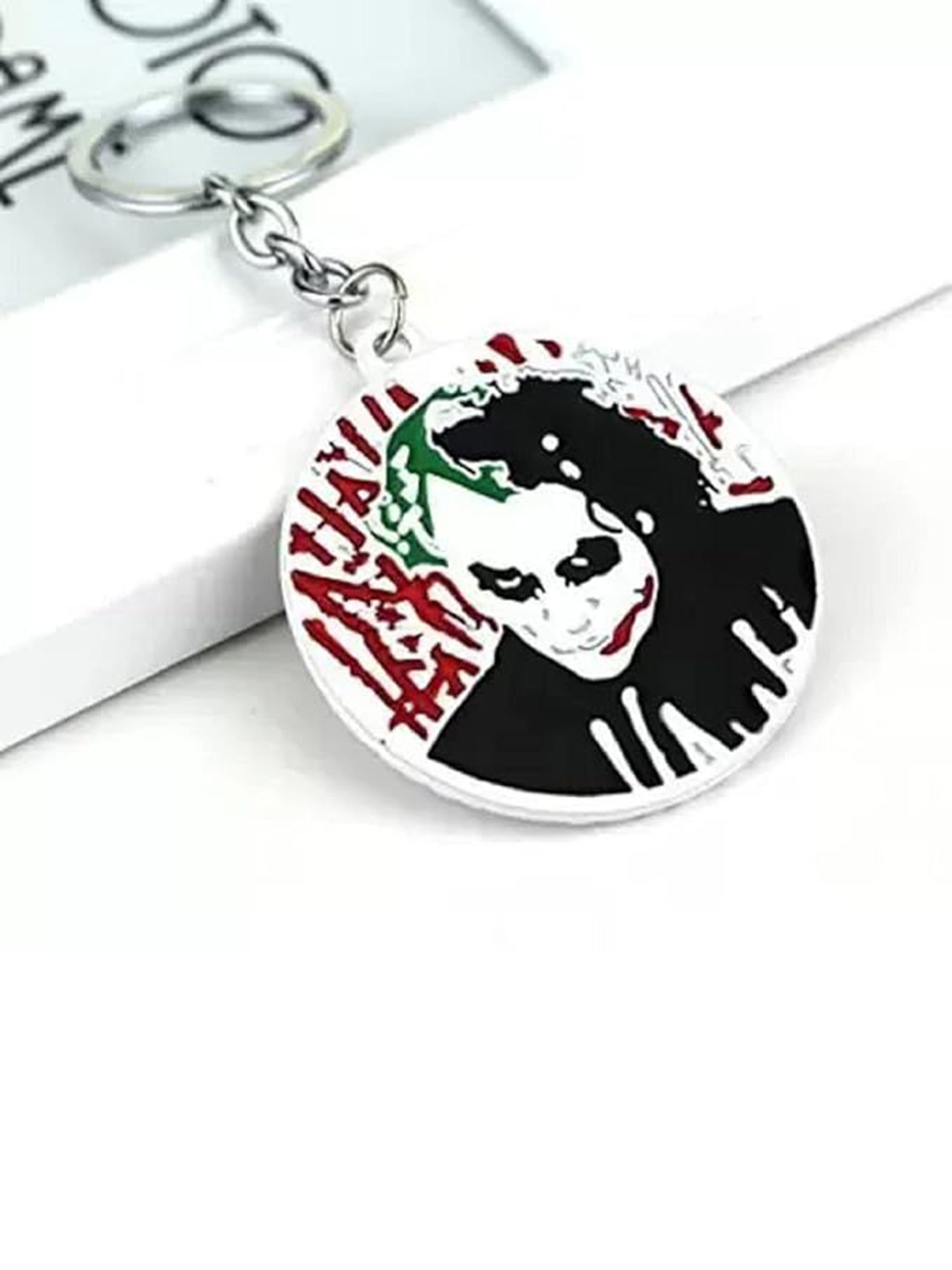 AUGEN Stainless Steel Joker Textured Key chain