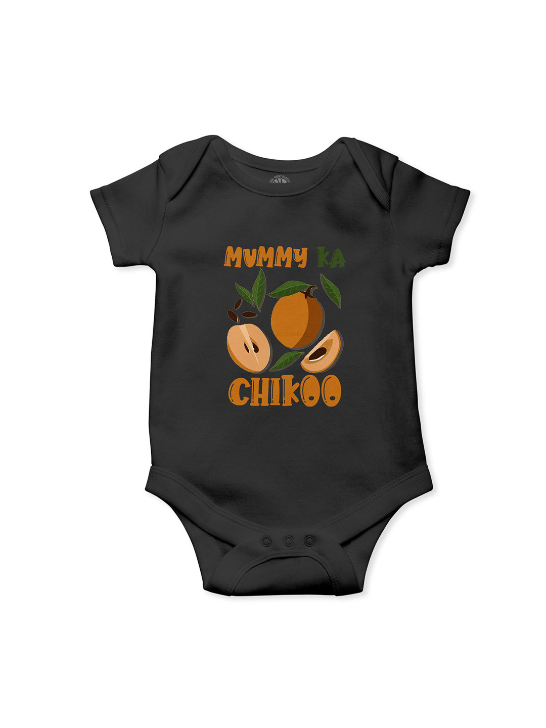 THE PRINT PLATTER Infants Mummy Ka Chikoo Printed Envelope Neck Cotton Bodysuit