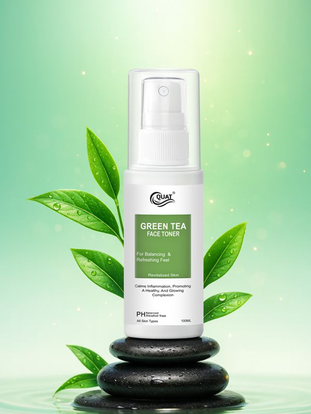 Quat Green Tea Face Toner - 100 ml