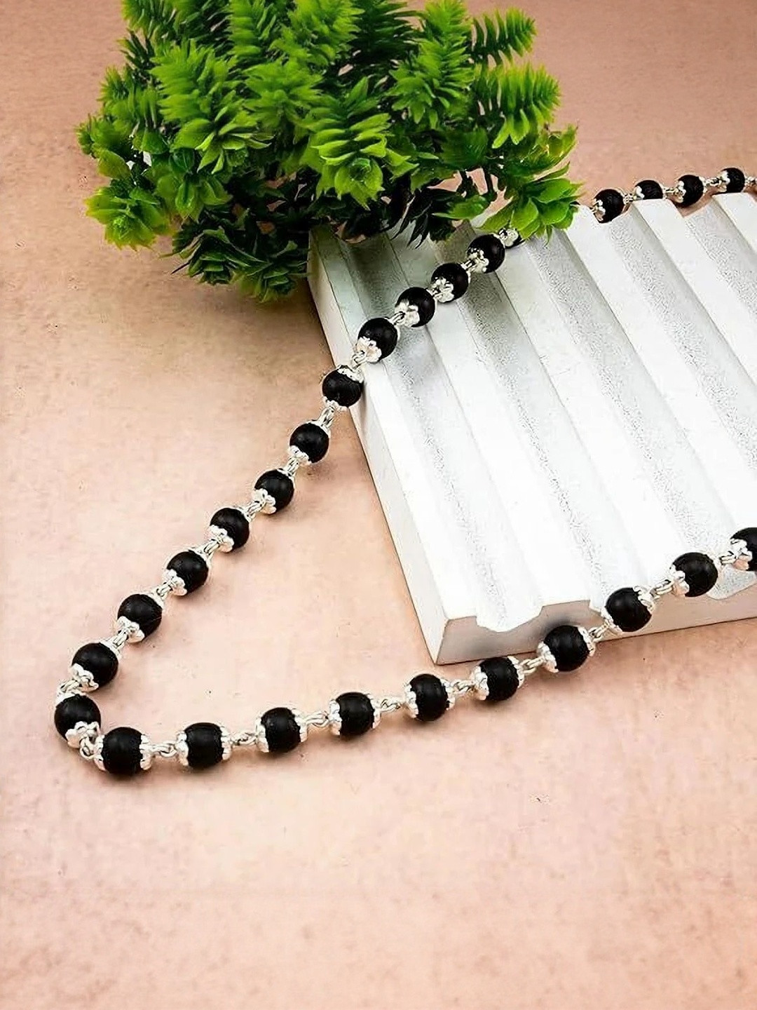 MK gallery Women Copper Silver-Plated Necklace