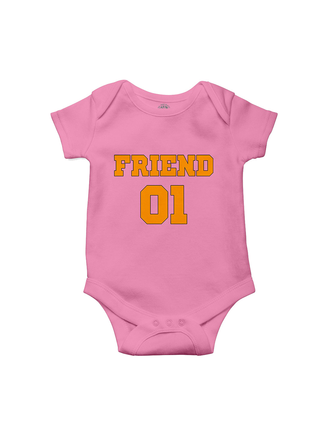 THE PRINT PLATTER Kids Best Friend Printed Cotton Bodysuit with Envelope Neck