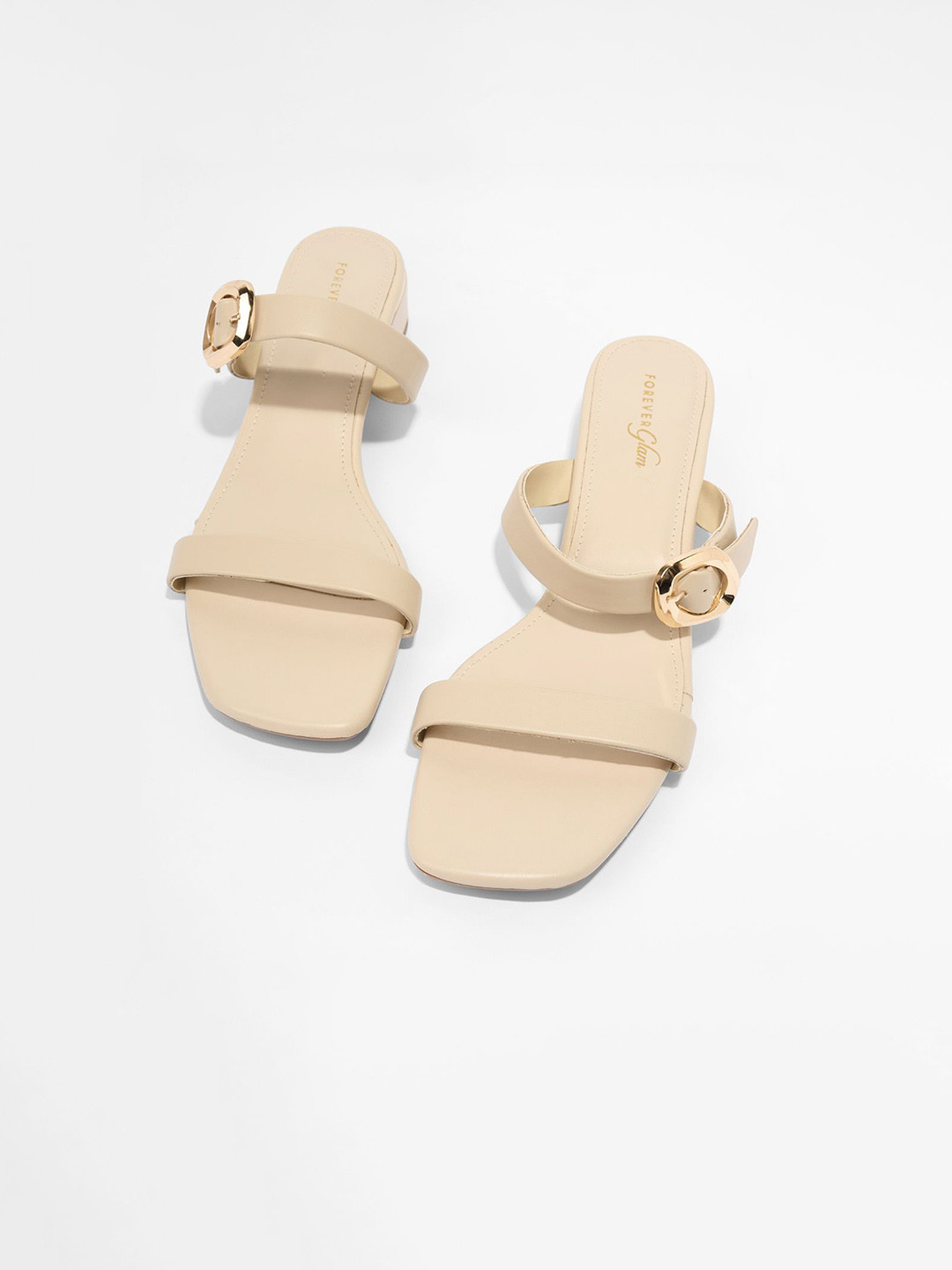 Forever Glam by Pantaloons Block Heel Sandals With Bows