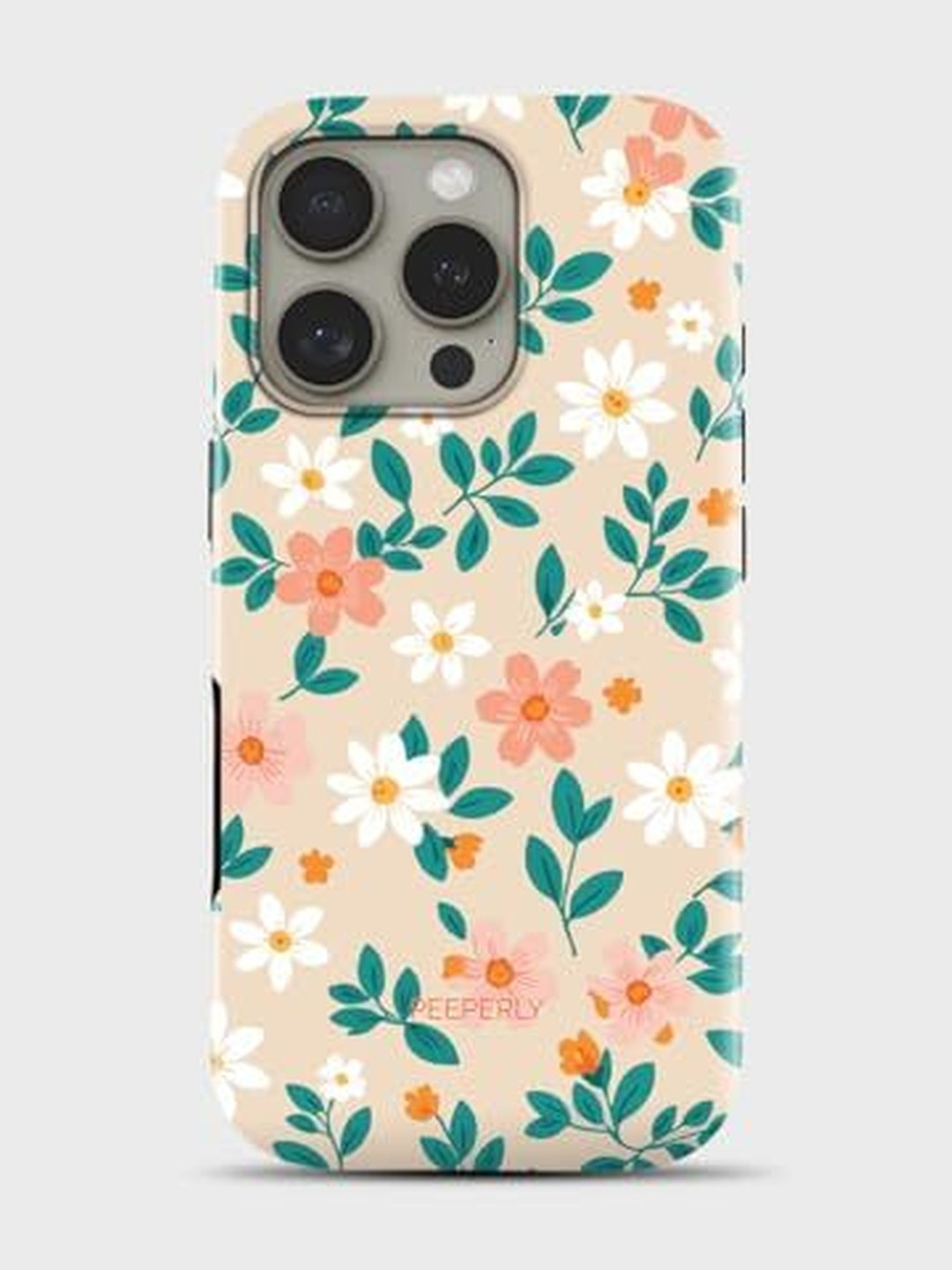 PEEPERLY Women Pastel Haze Floral Printed Impact Resistant iPhone 13 Pro Back Case