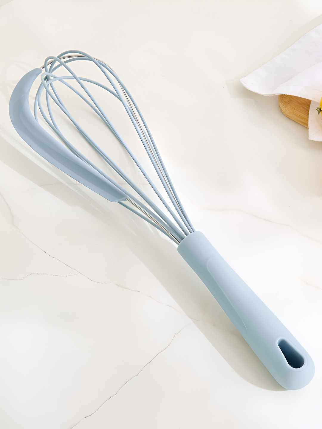 Home Centre Bakers Pride Hazel Blue Silicone Egg Whisk