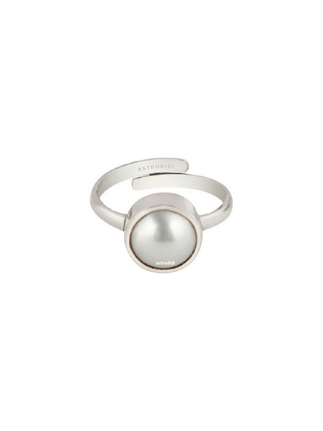 RAVIOUR LIFESTYLE Unisex Alloy Sliver Plated Pearl Studded Finger Ring