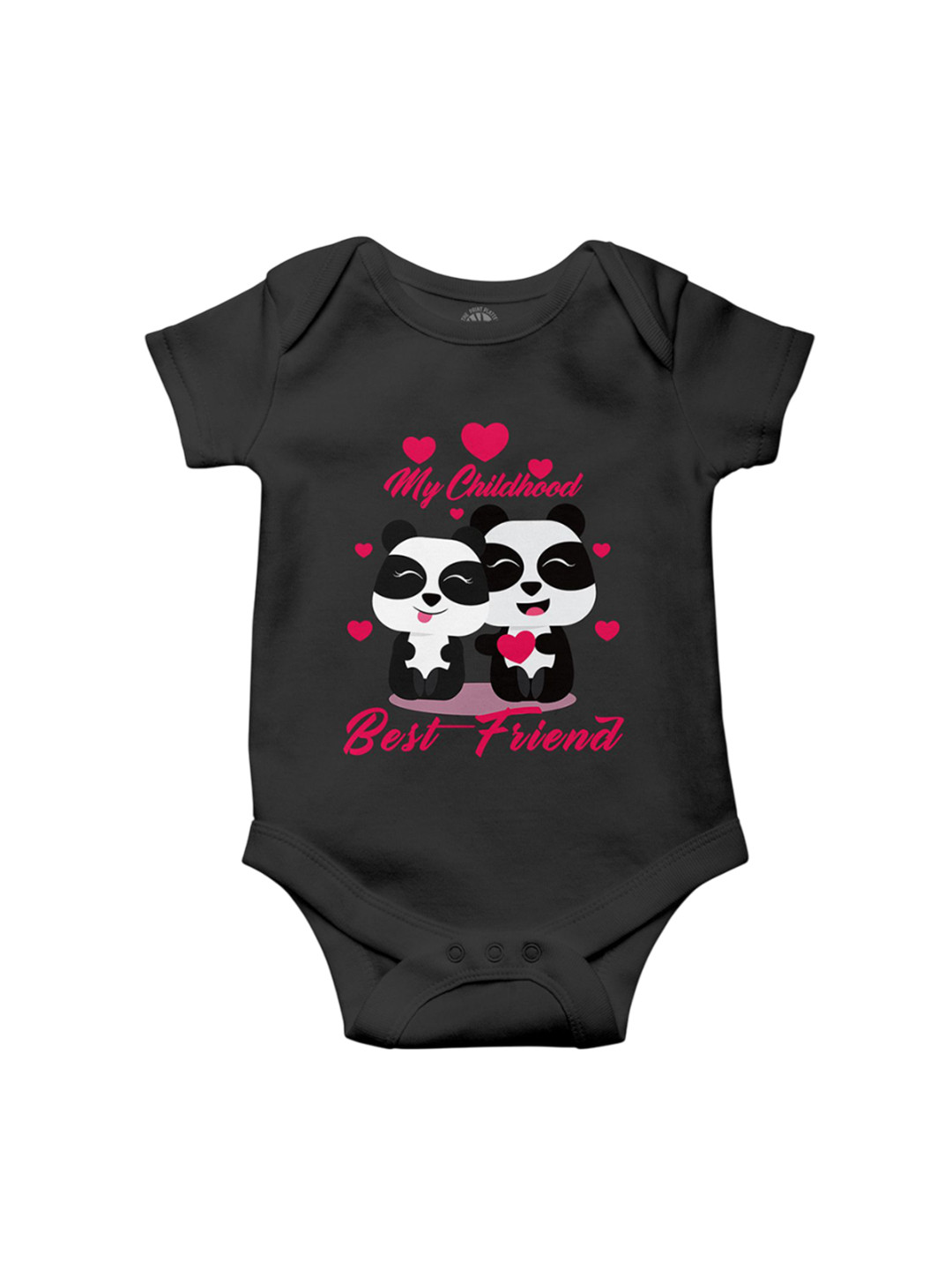 THE PRINT PLATTER Kids Best Friends Printed Cotton Bodysuit With Ultra Bio Wash